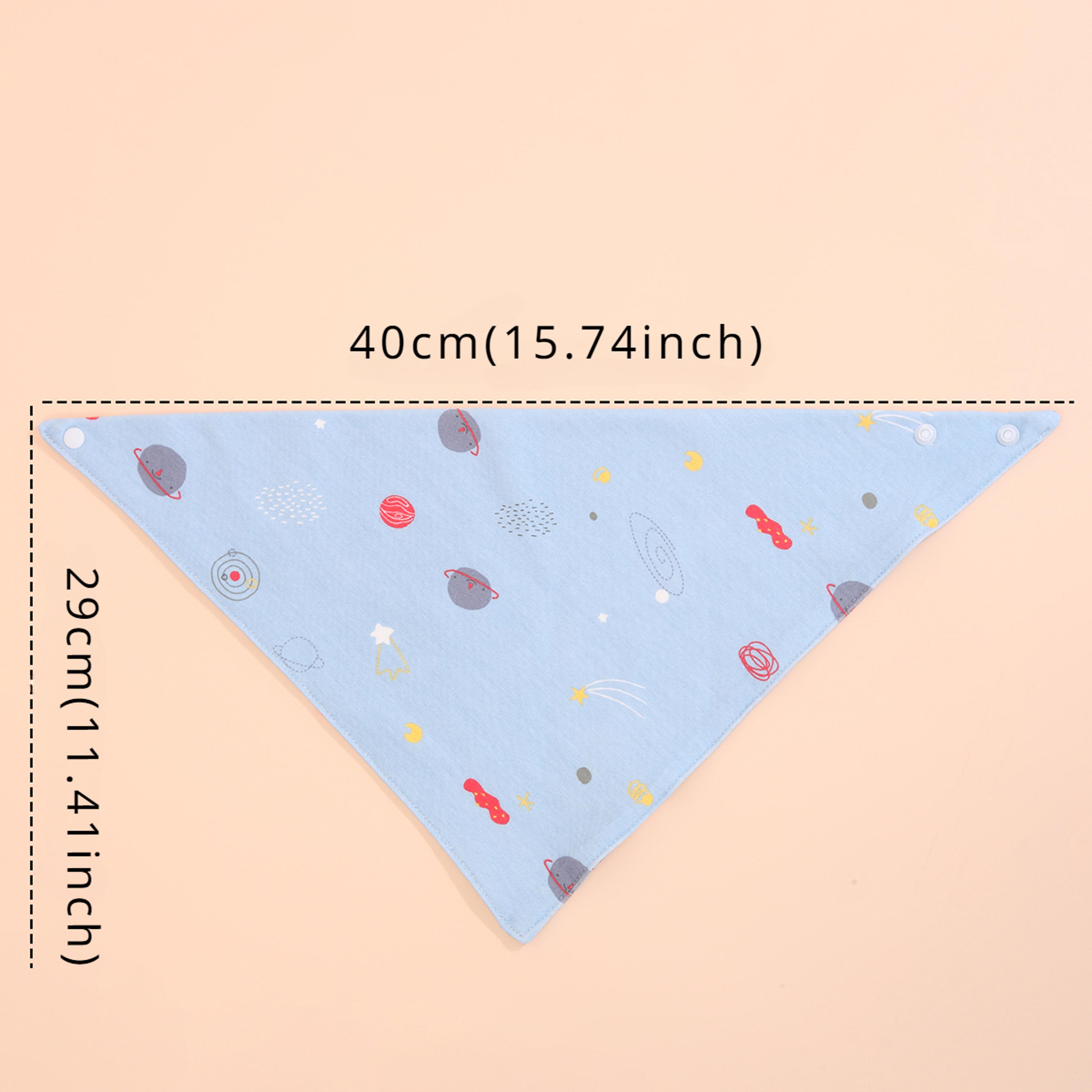 Waterproof Pure Cotton Bibs Saliva Scarf Towel Triangle Absorbent Cloth Bib For Newborn Babies Boys 2