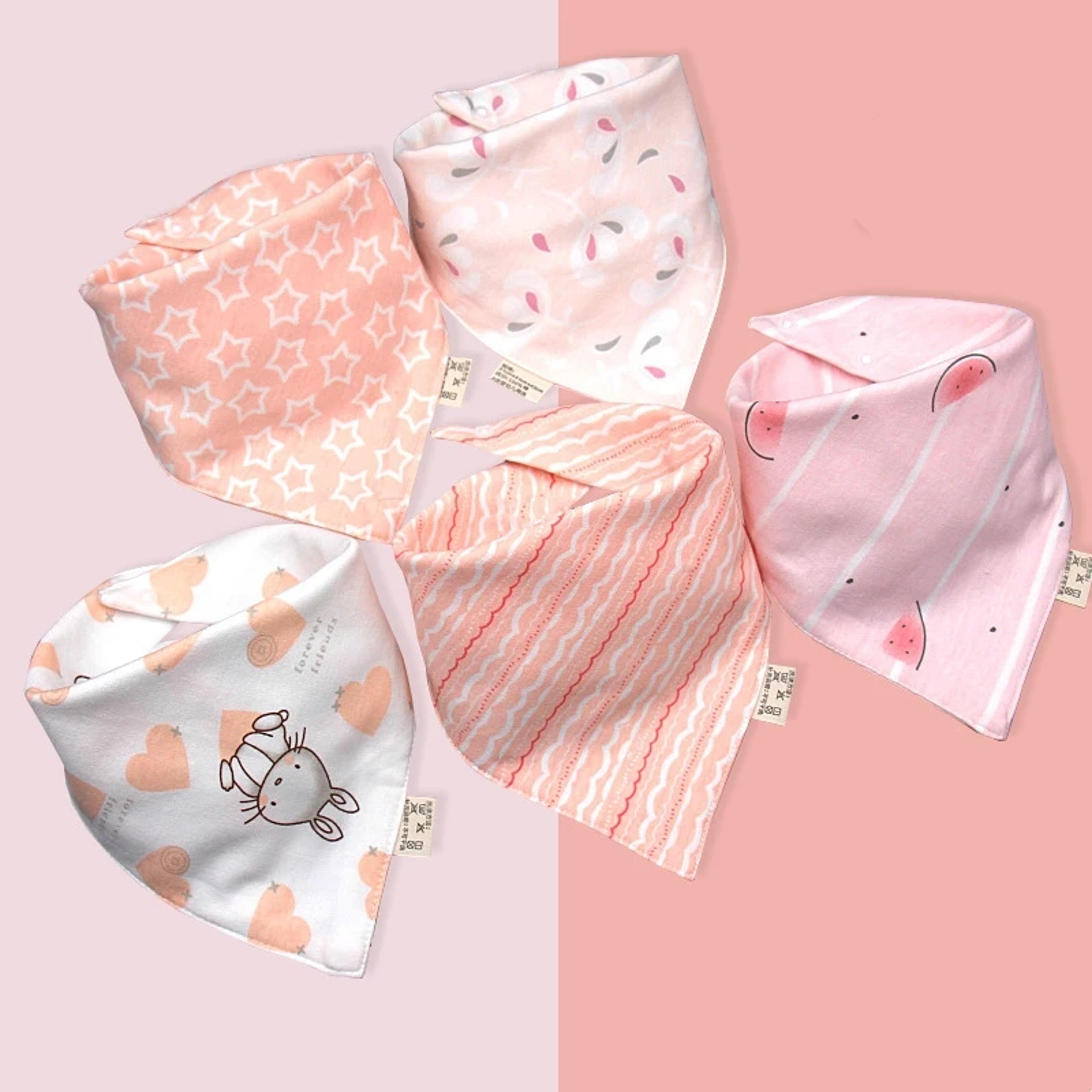 Waterproof Pure Cotton Bibs Saliva Scarf Towel Triangle Absorbent Cloth Bib For Newborn Babies Boys 3