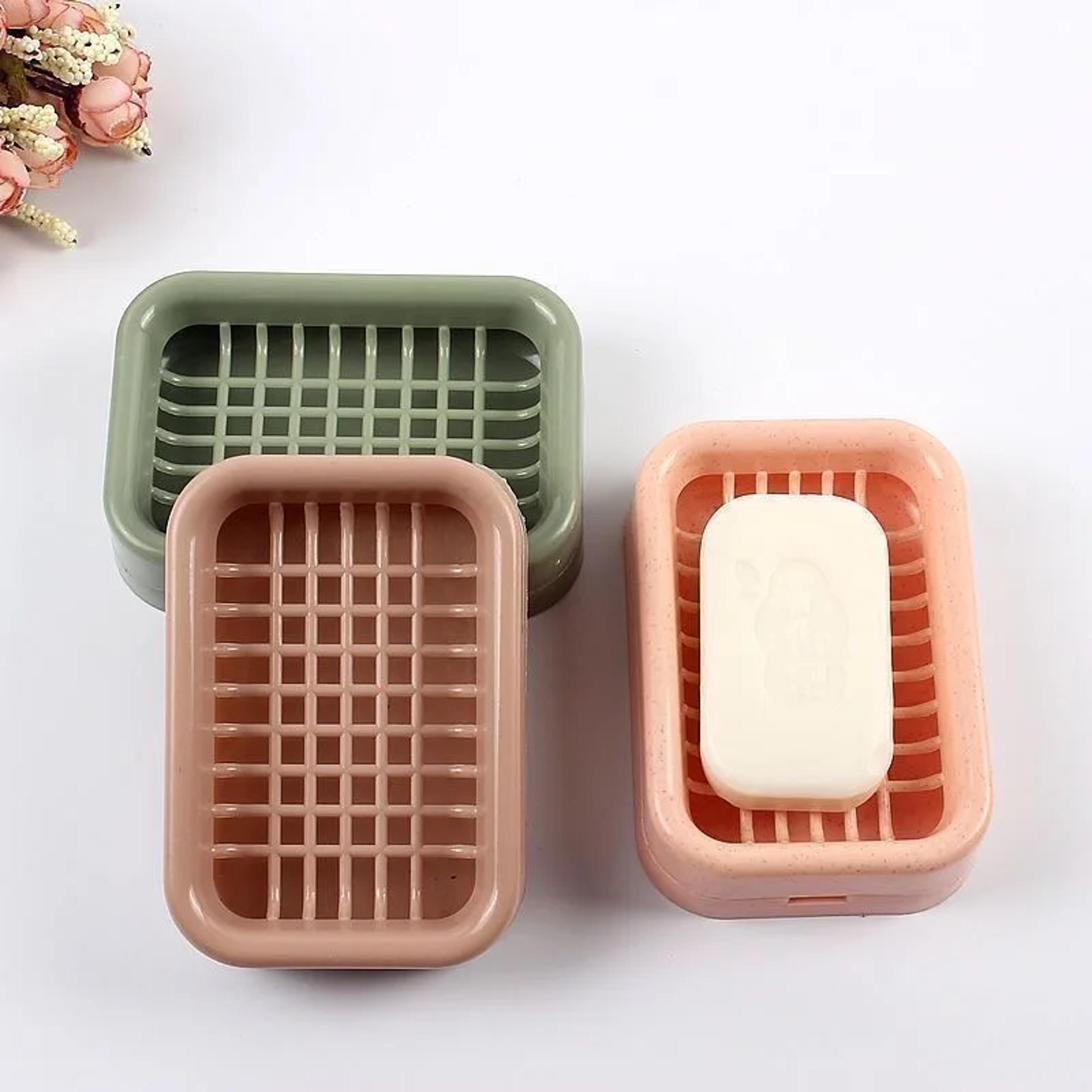 Bathroom Soap Rack Soap Drainage Rack Home And Daily Necessities Doublelayer Draining Soap Box Bath 3