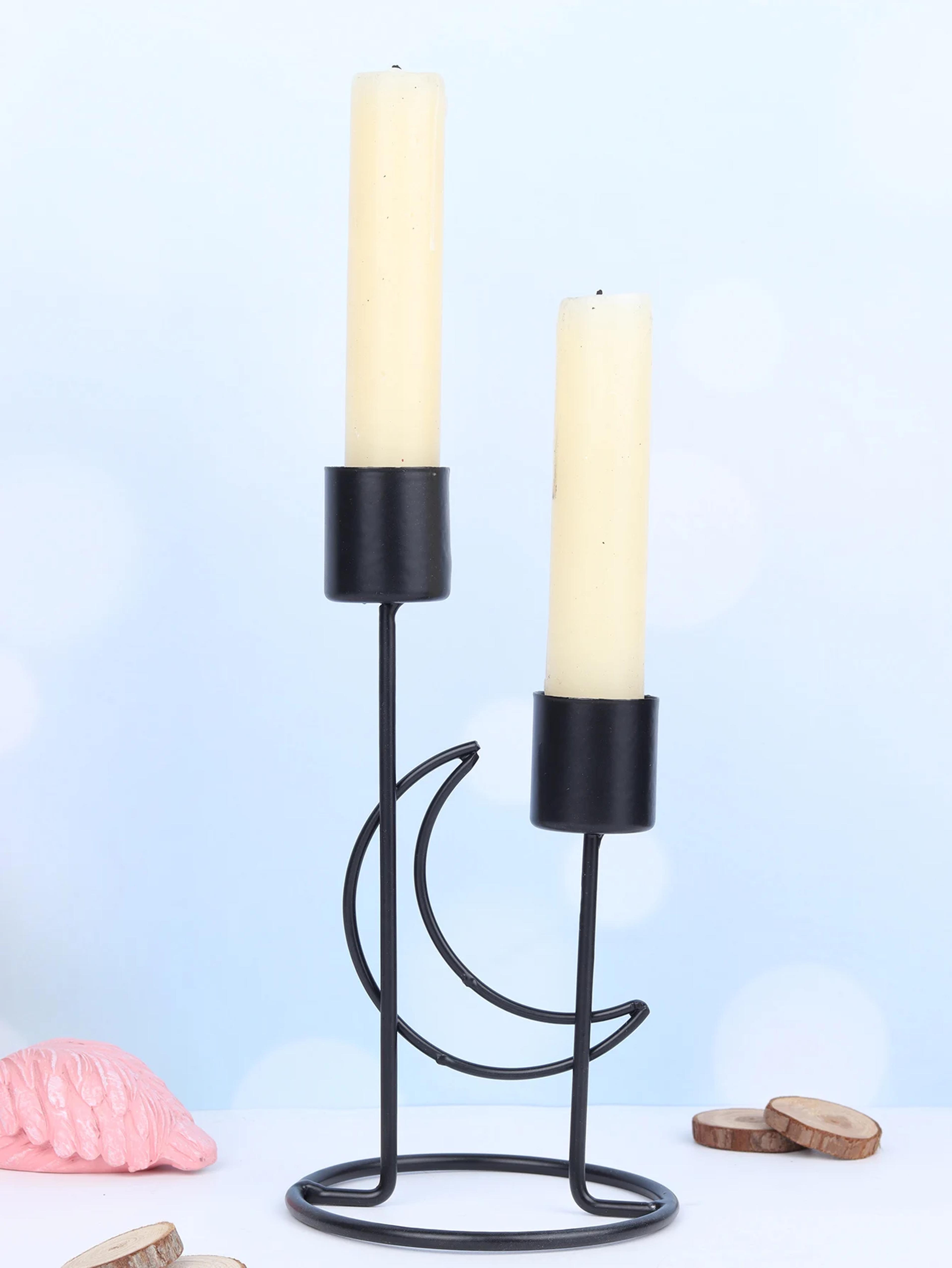 Modern Iron Candle Holder Singlehead Candlestick Stand For Wedding Dining Table Dinner Party Candle 4