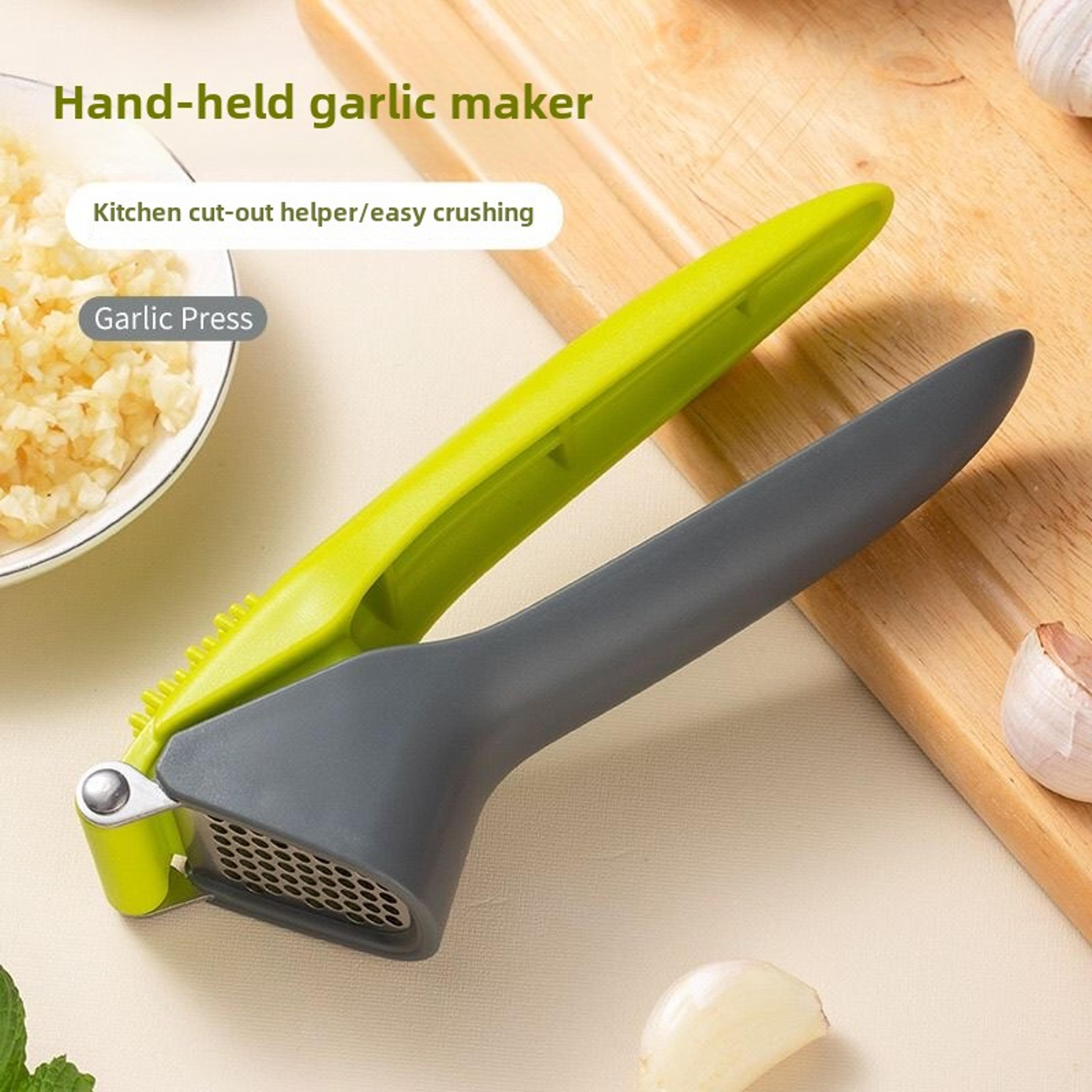 Durable Garlic Puree Press Manual Stainless Steel Kitchen Gadget With Labor Saving Design 2