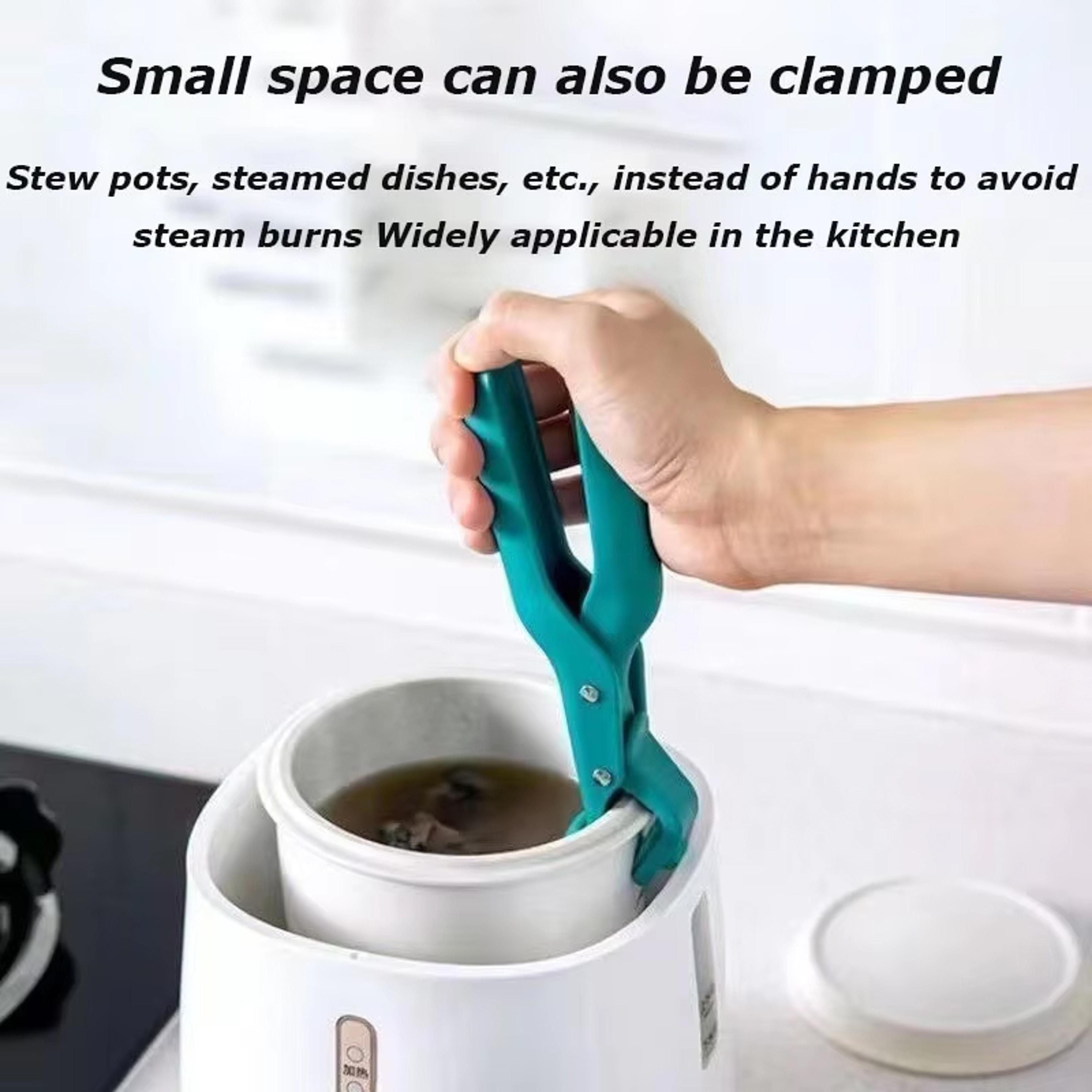 High Temperature Resistant Scald Clamp Silicone Tray Holder Slip Multi Functional Anti Scald Clamp  4