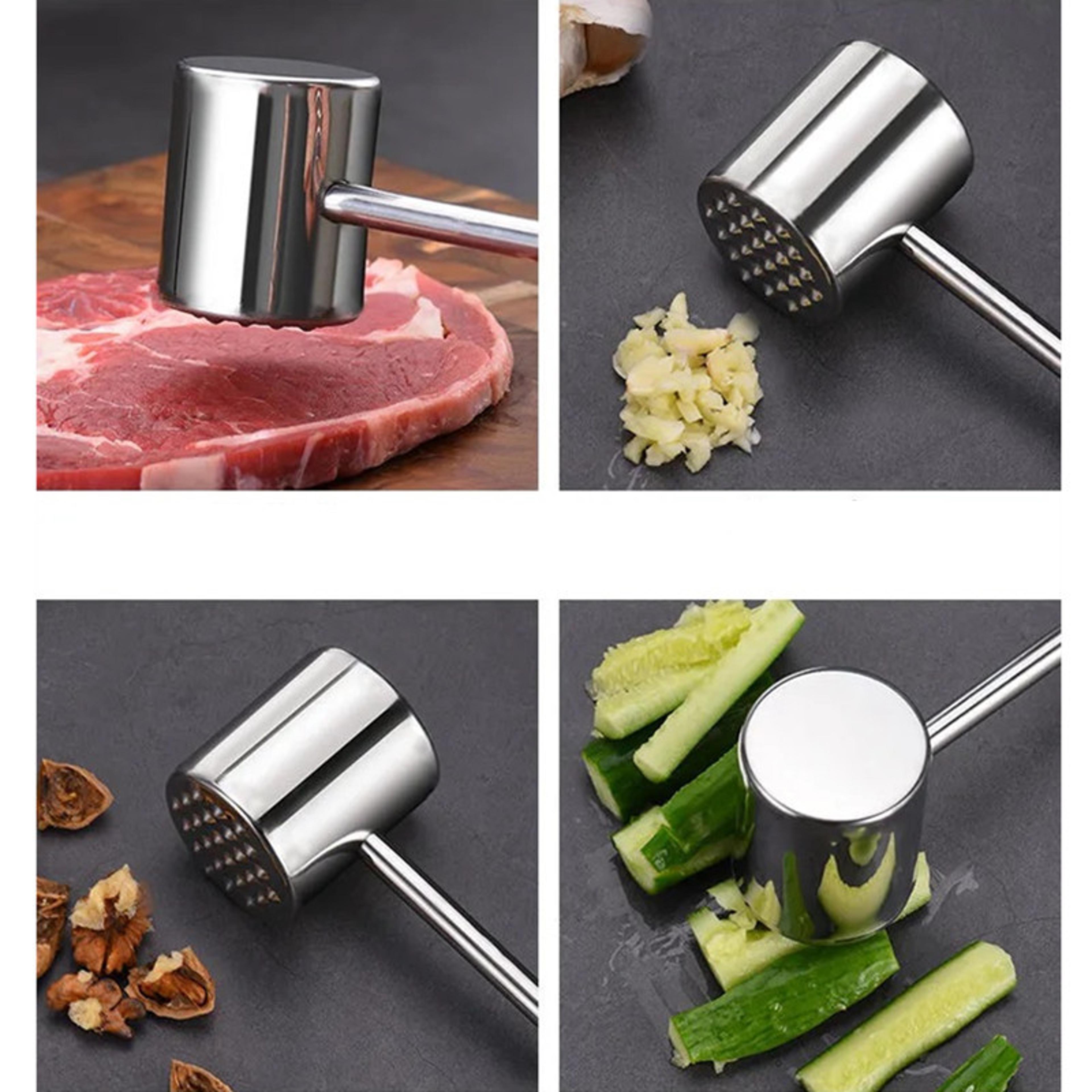 Stainless Steel Meat Loosening Hammer Breaking Tendons Hammer For Steak And Meat 0