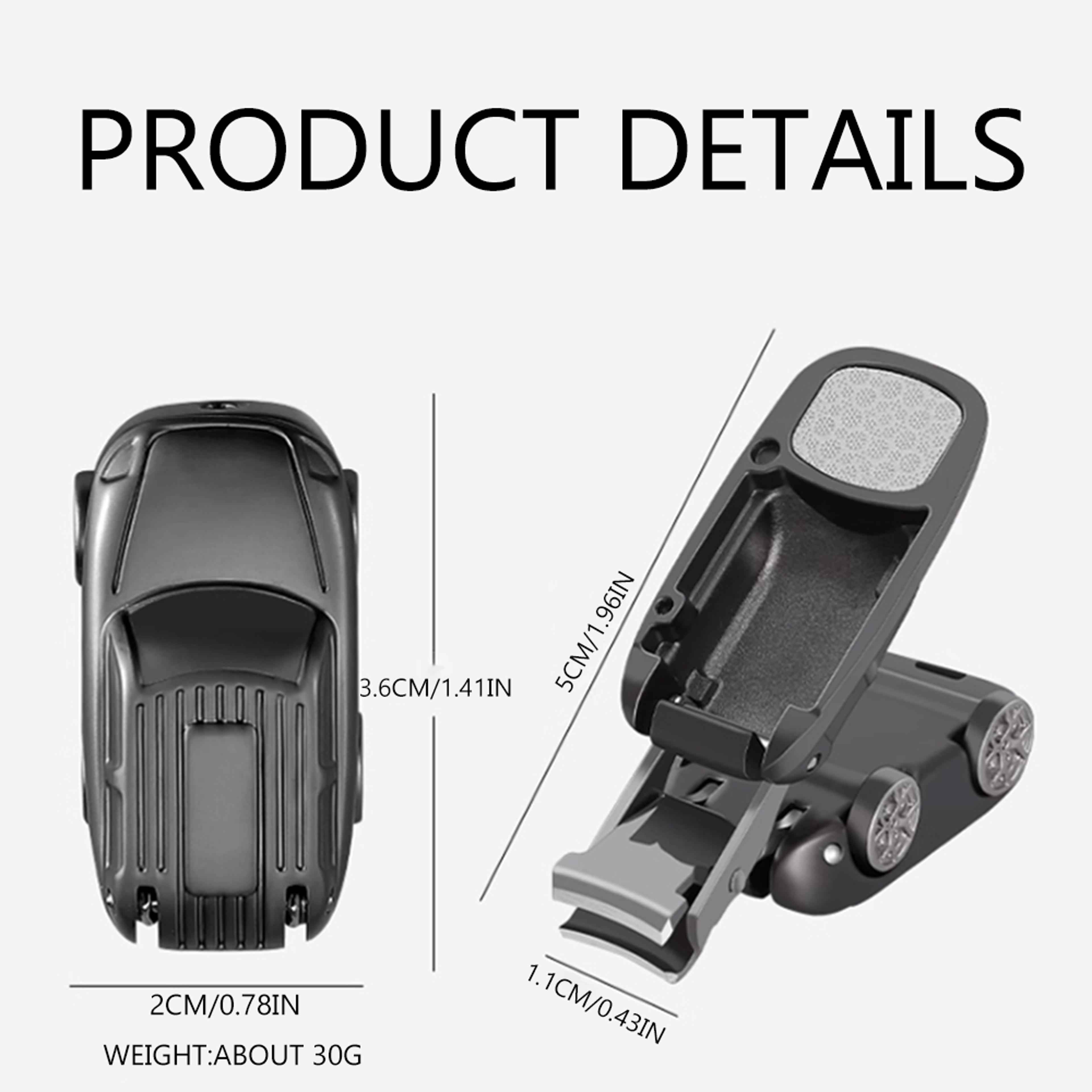 Folding Car Model Mini Nail Clippers With Keychain RustProof  Durable Gift Idea 2
