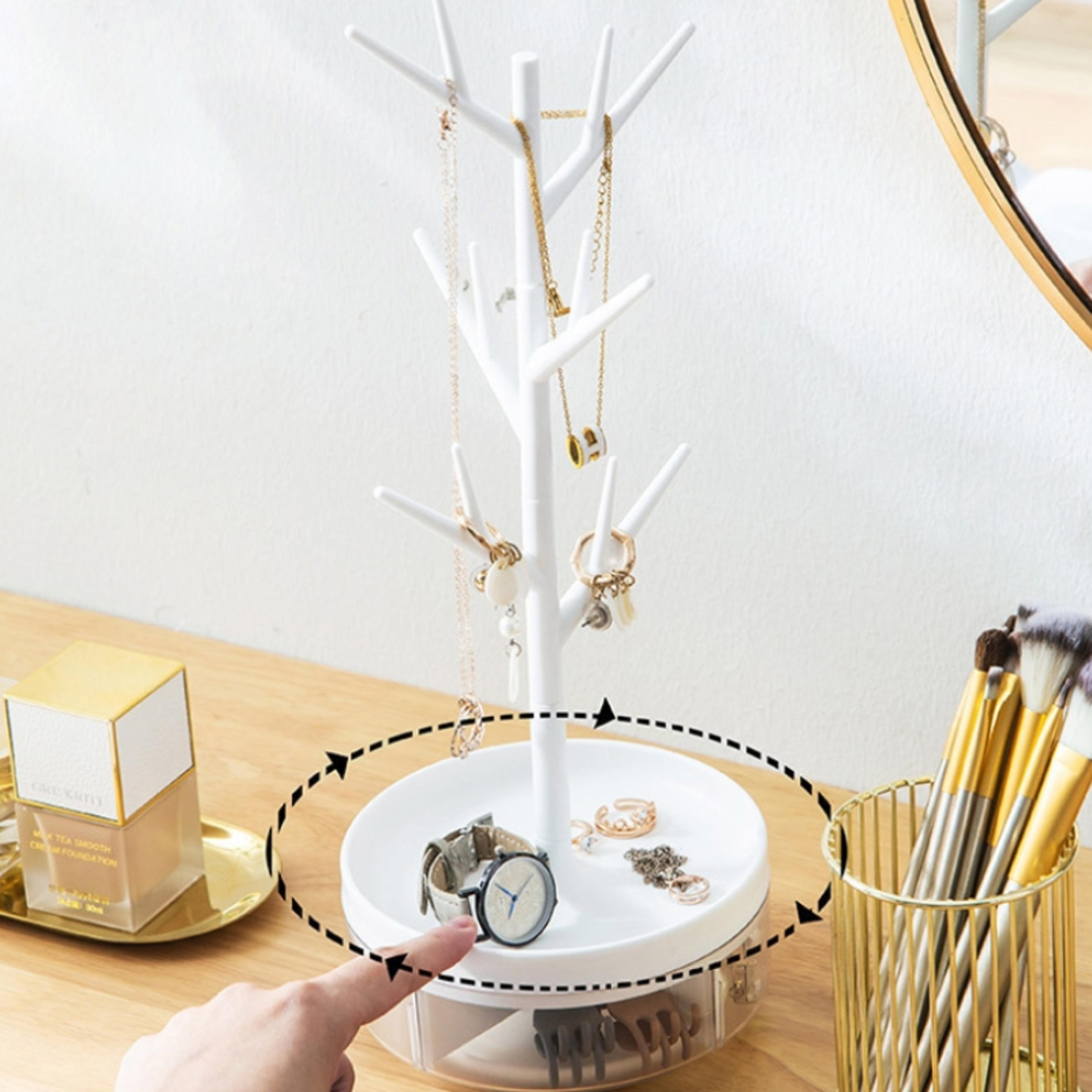 MultiPurpose Jewelry Storage Rack Rotating Display For Earrings And Necklaces 5