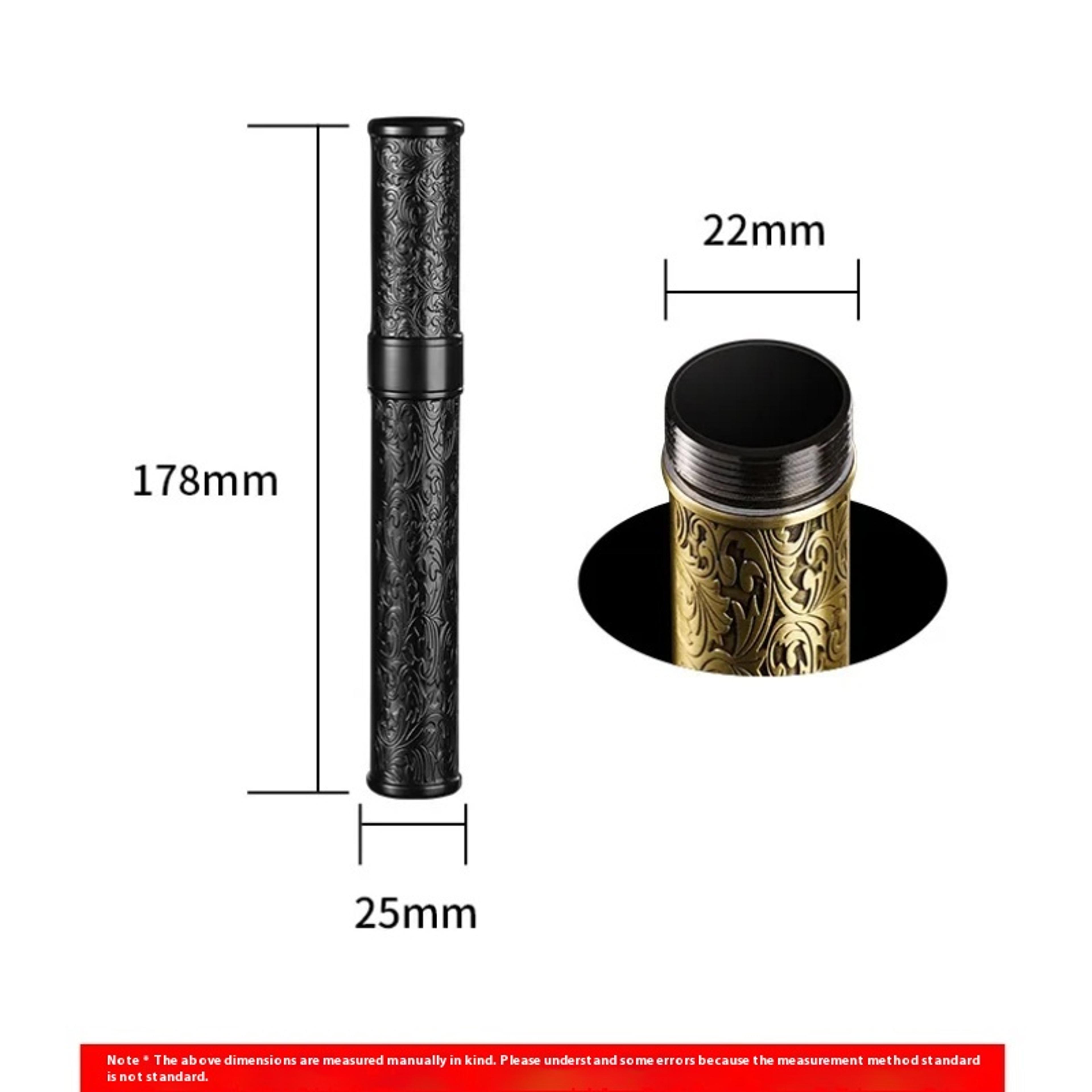 Single Tube Portable Metal Cigar Case Moisturizing Seal Cover Travel Outdoor Cigar Accessories For  1
