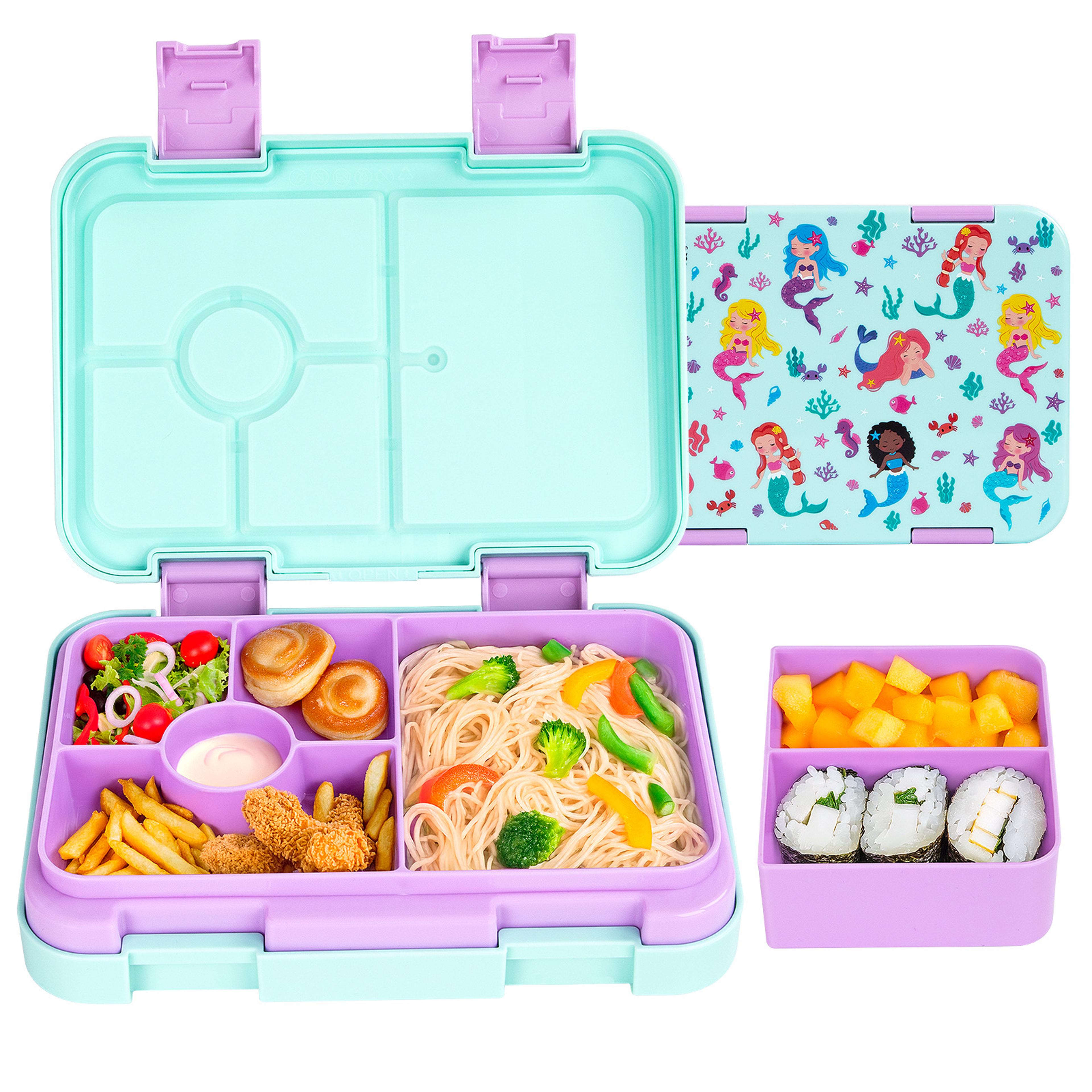Bento High Capacity Kid Double Buckle Lunch Box Food Grade Portable Lunch Box Lunchbox For School M 5