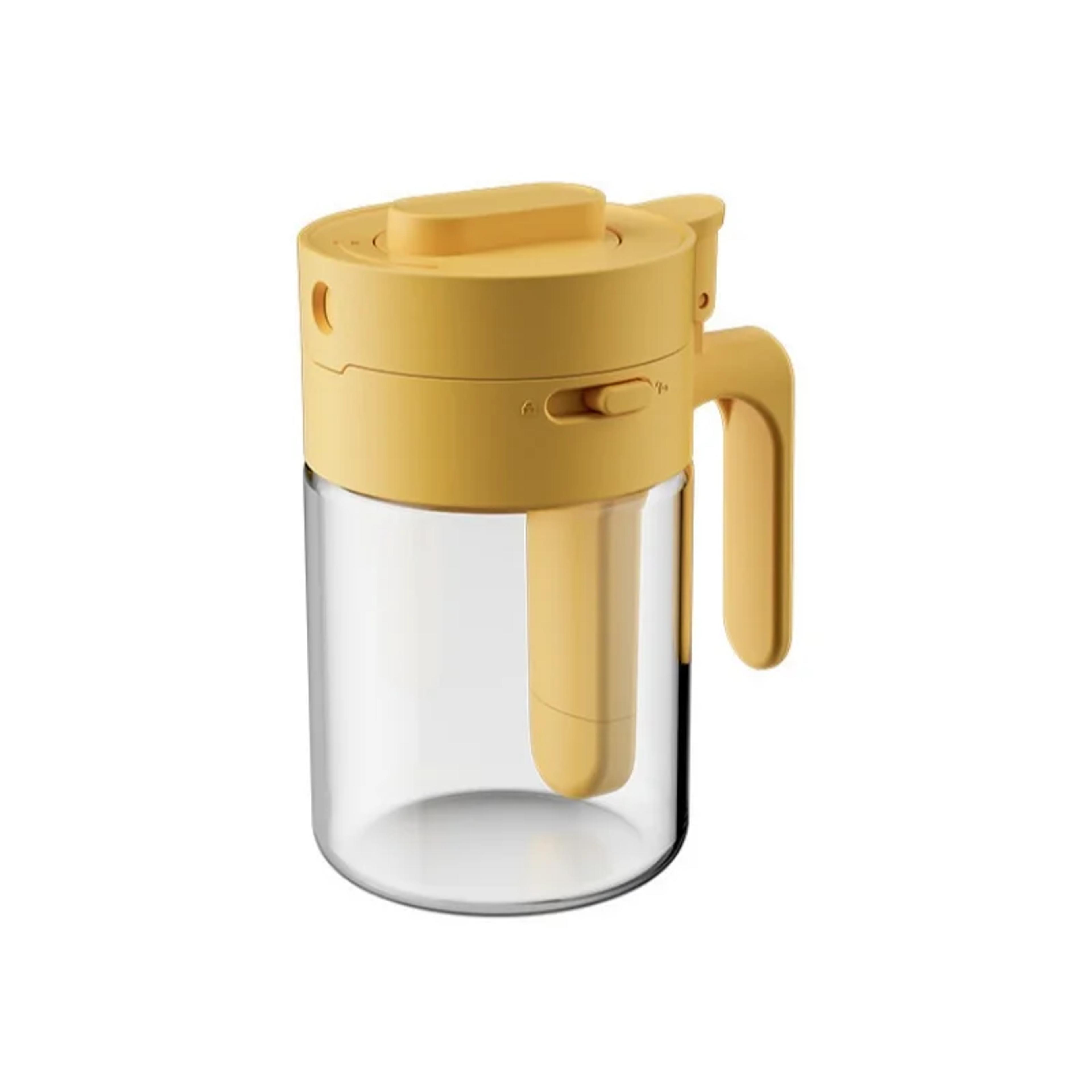 Salt Container Glass Spice Bottle Household Kitchen MoistureProof Seasoning Jar Spoon Separation 5