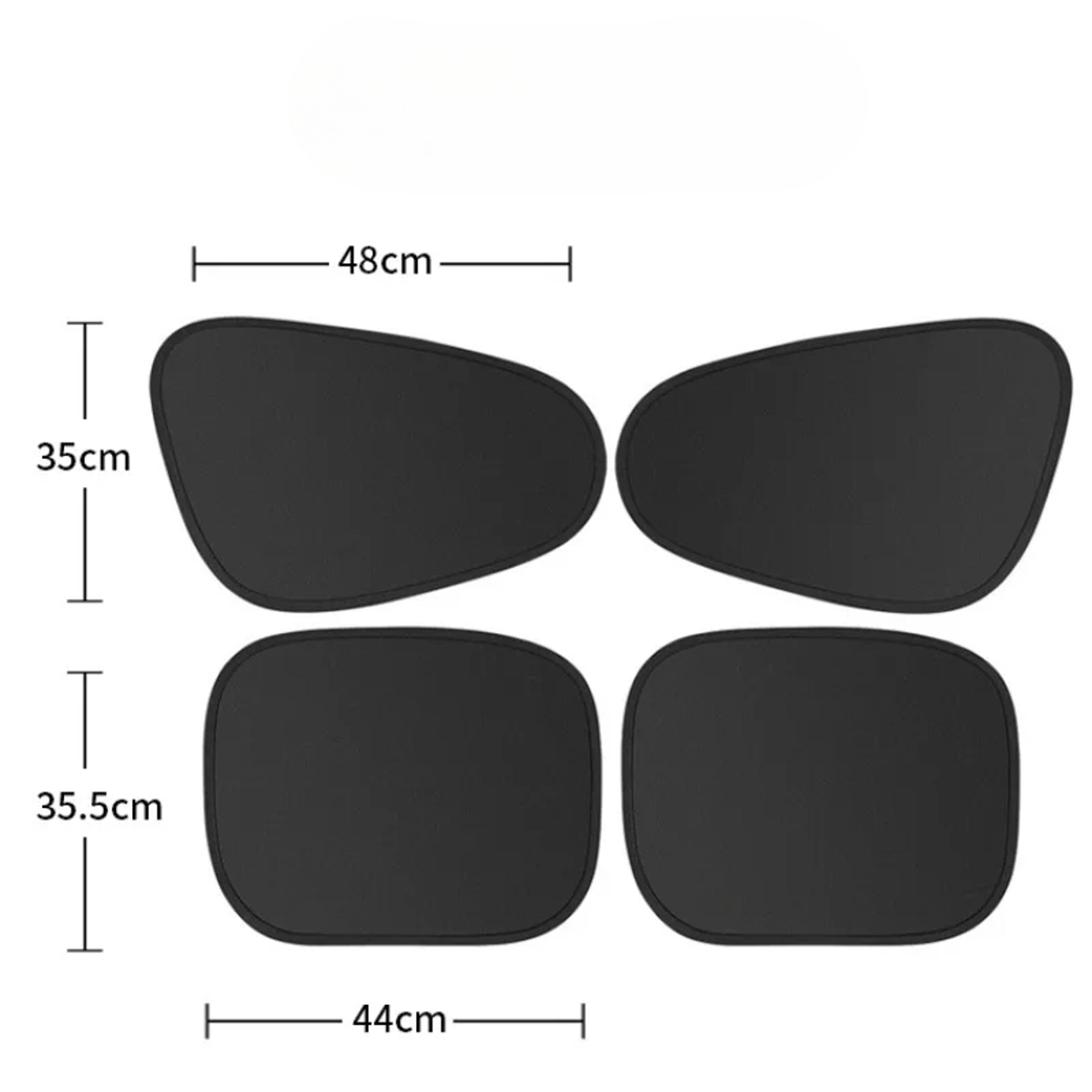 Privacy Sunshade For Car Four Piece Set Of Electrostatic Adsorption Window Sunshade For Camping 5