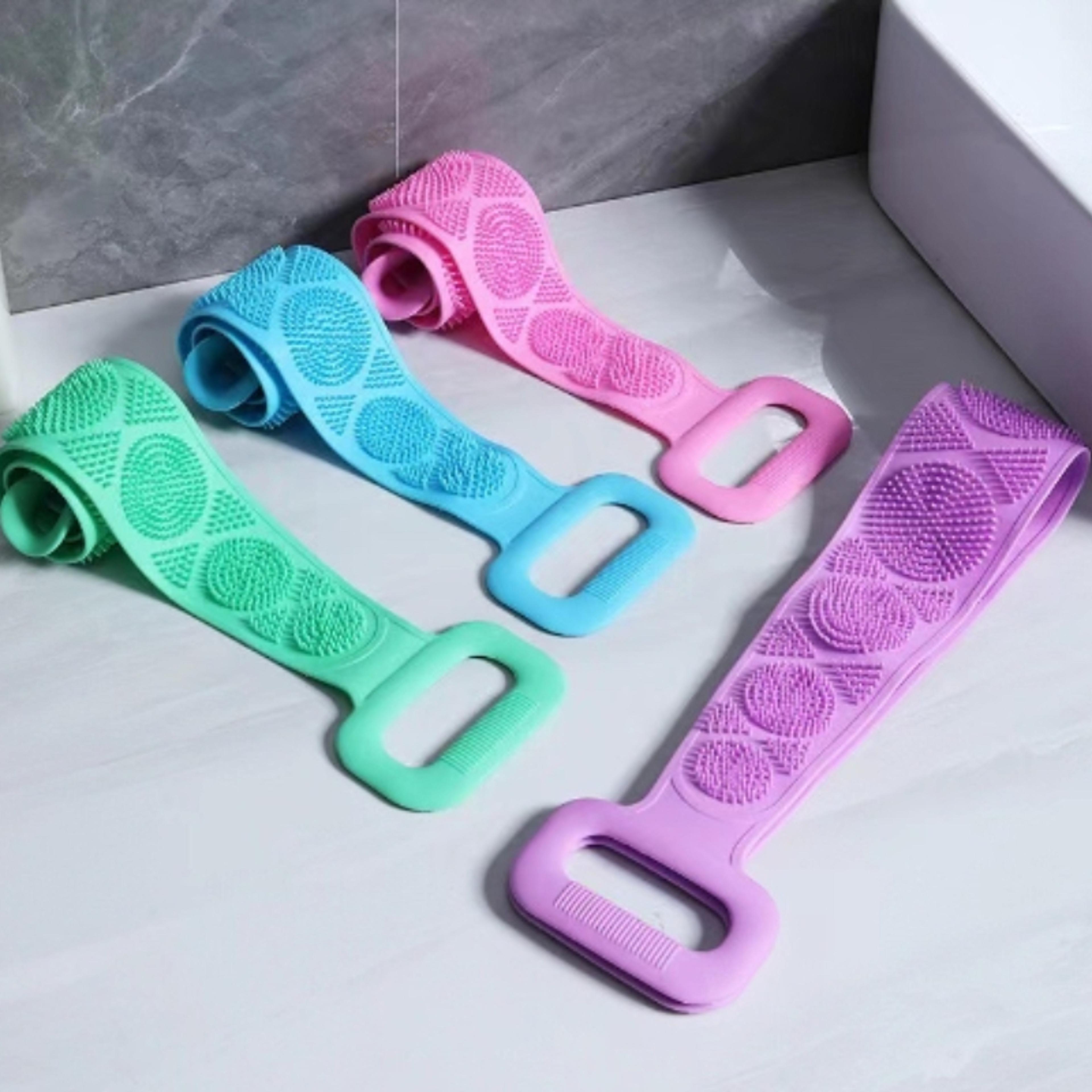 Full Body Bathing Tools Silicone Body Sponge Exfoliating Back Scrubber For Peeling Massaging Relaxi 0