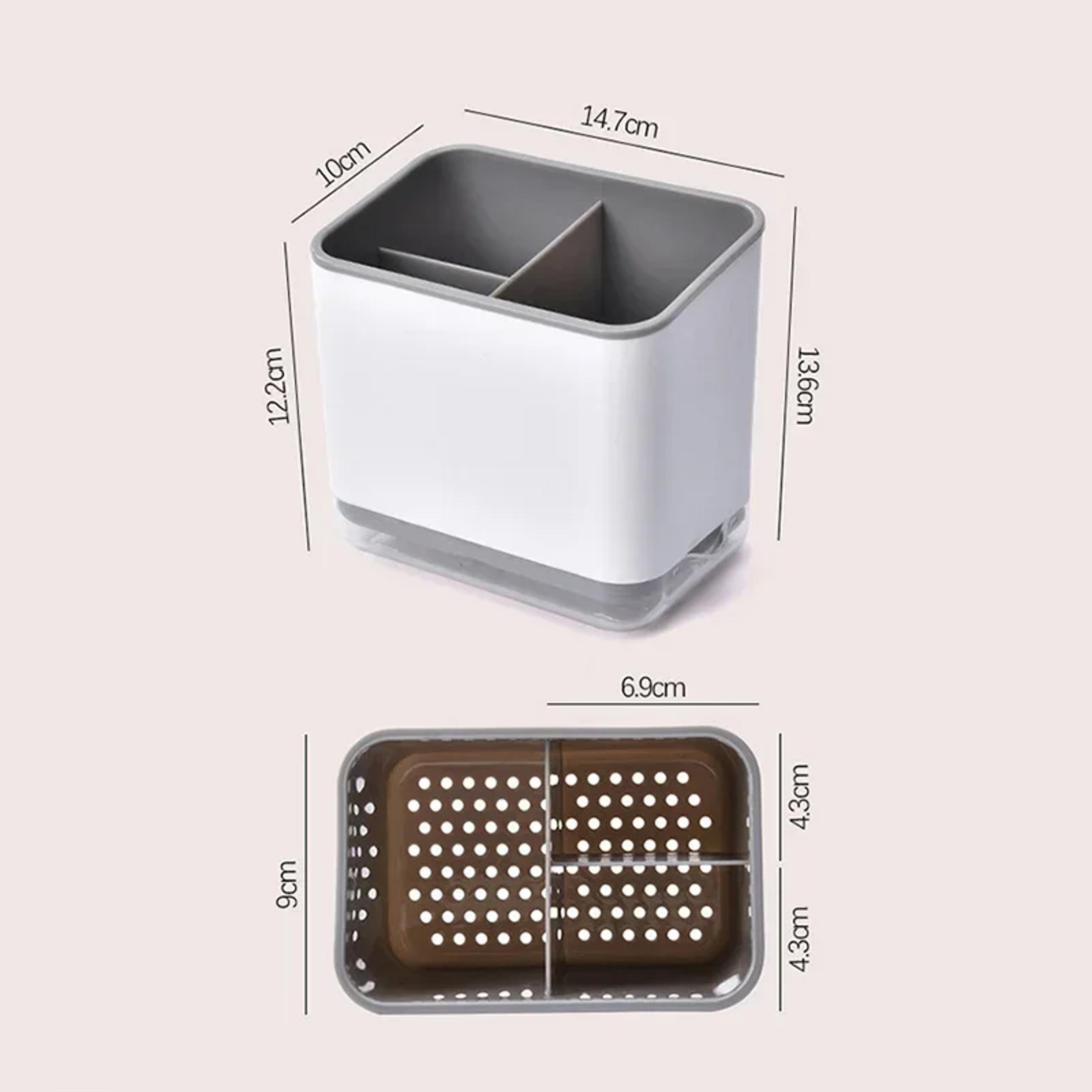 Multifunctional Spoon Fork Storage Holder Double Layer Detachable Chopsticks Cage 2