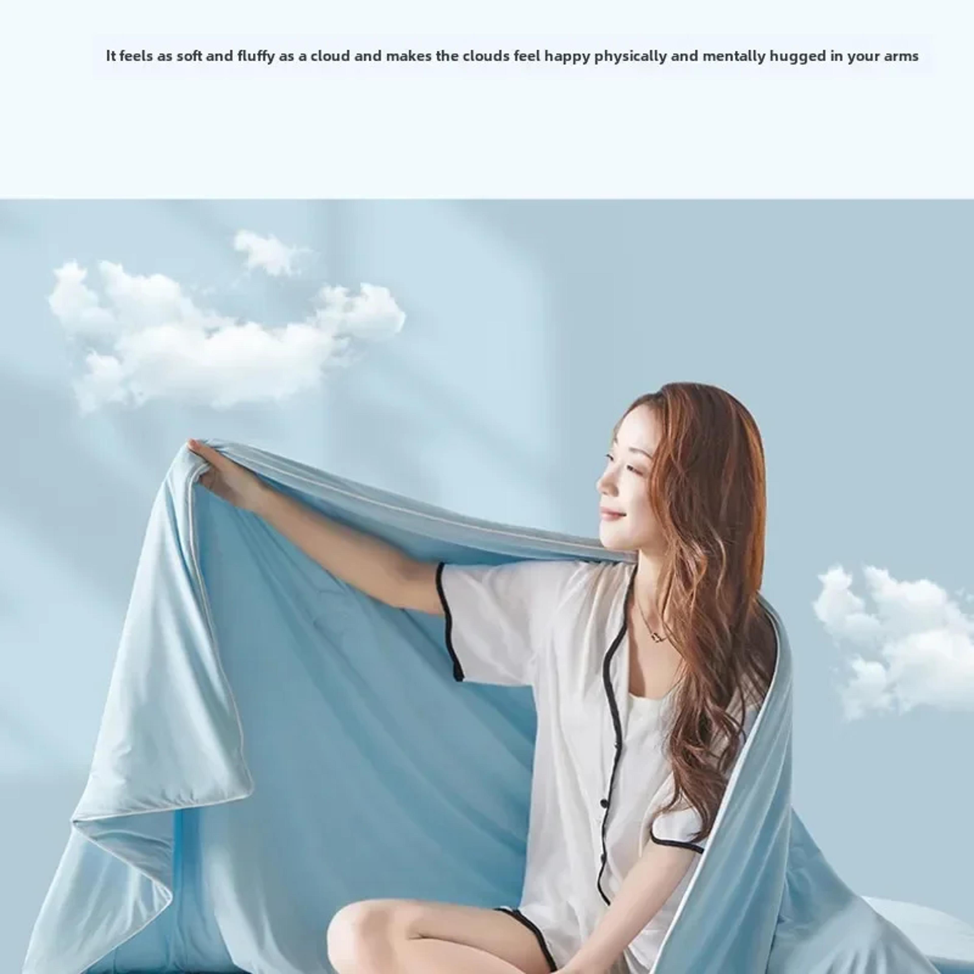Antibacterial Air Conditioning Cooling Thin Blankets Single And Double Machine Washable 3