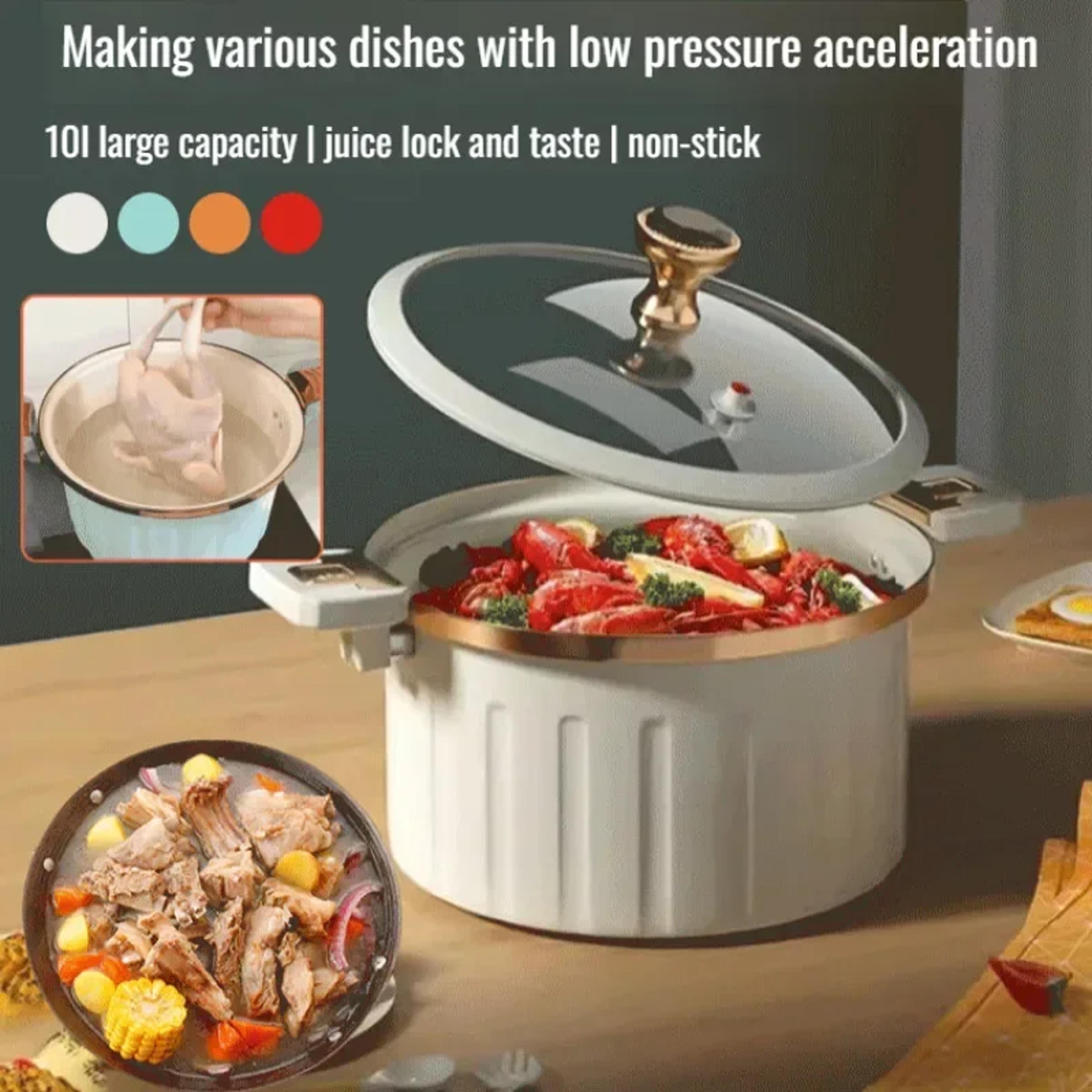 household micro pressure cooker, large capacity cooking pot with double ear non-stick soup pot