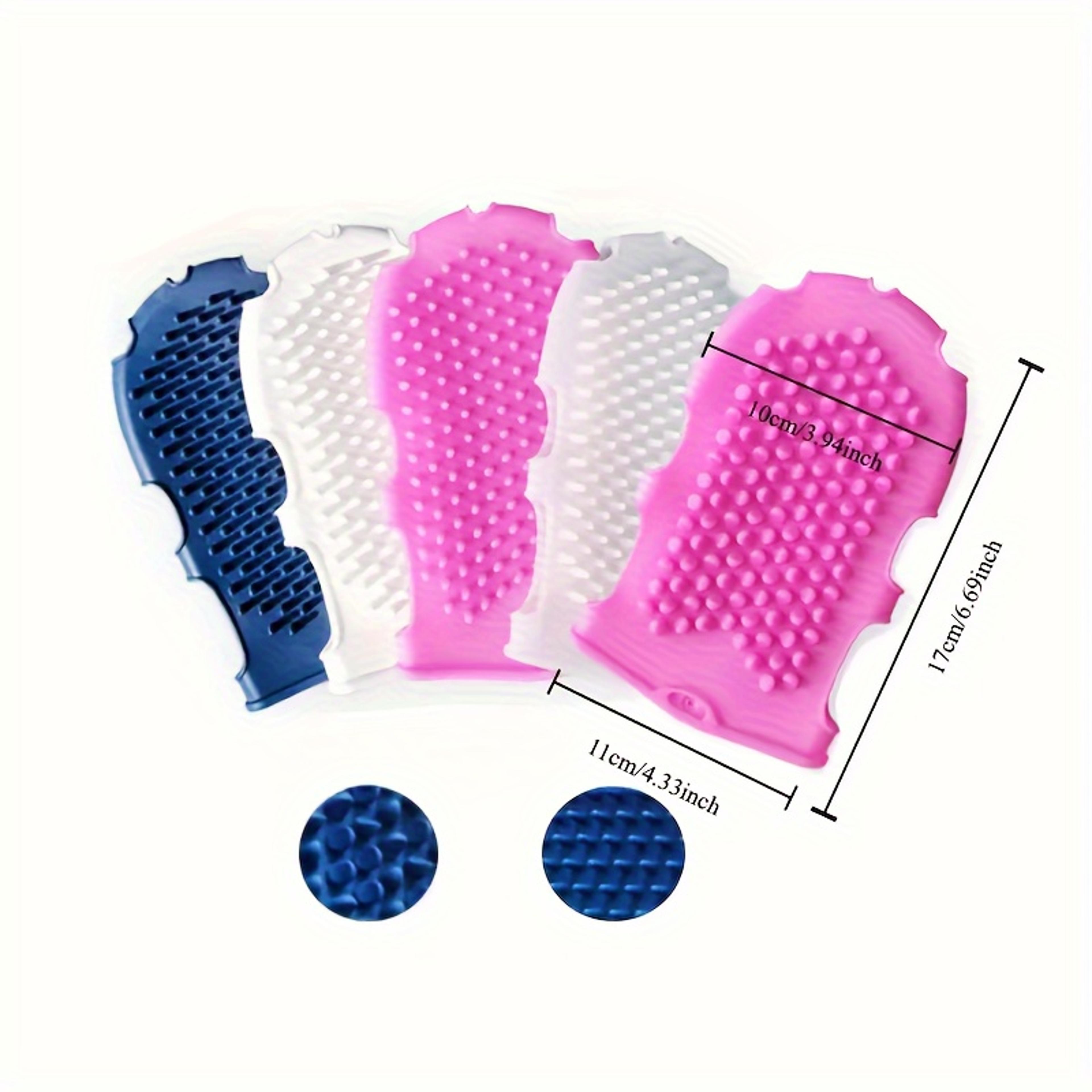 Silicone Bath Brushes Massage Glove Towel For Exfoliating Skin Clean Shower Gloves Scrub Remover 2