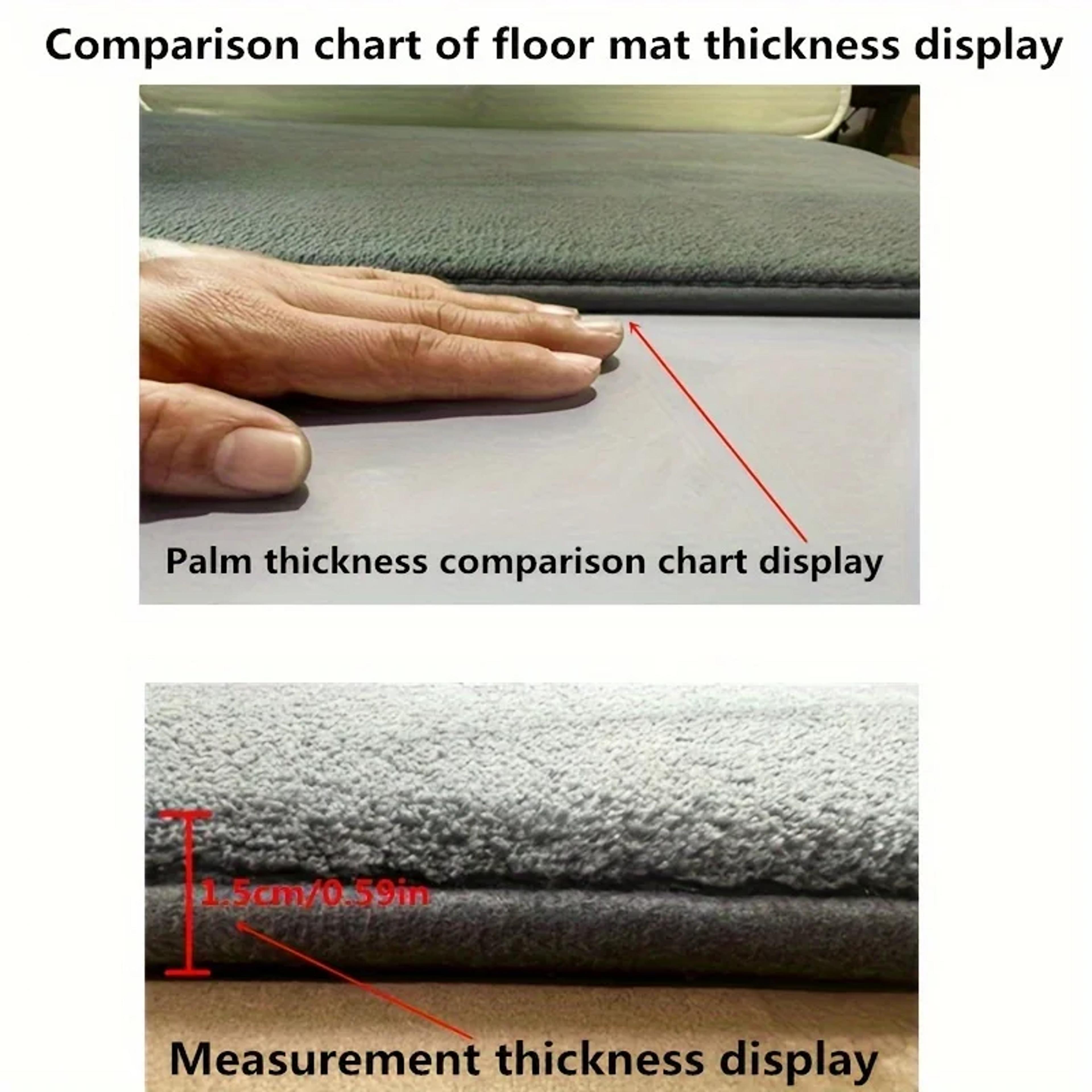 Super Absorbent Bathroom Carpet Ushaped Toilet Mat AntiSkid Memory Foam Bath Mat 3