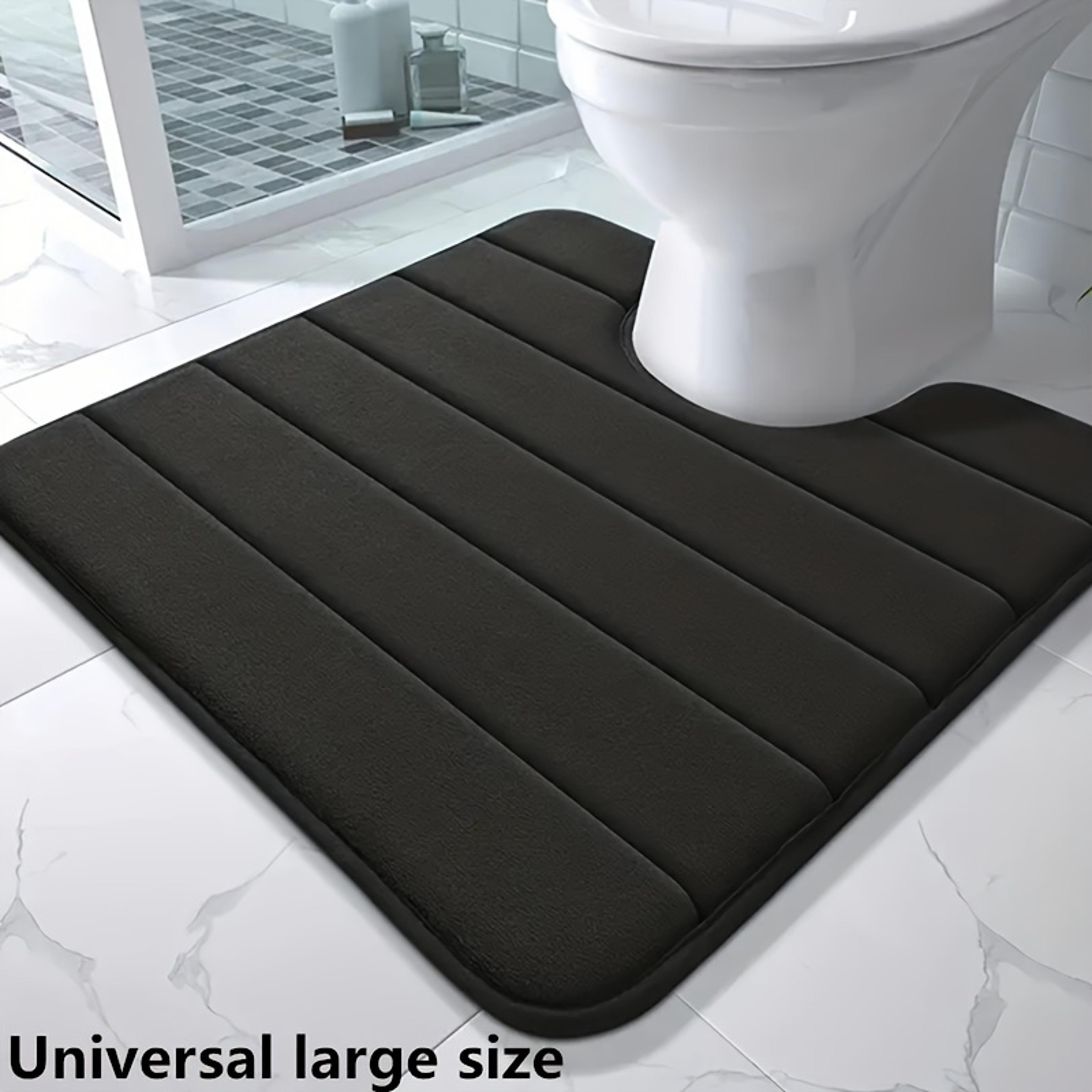 Super Absorbent Bathroom Carpet Ushaped Toilet Mat AntiSkid Memory Foam Bath Mat 7