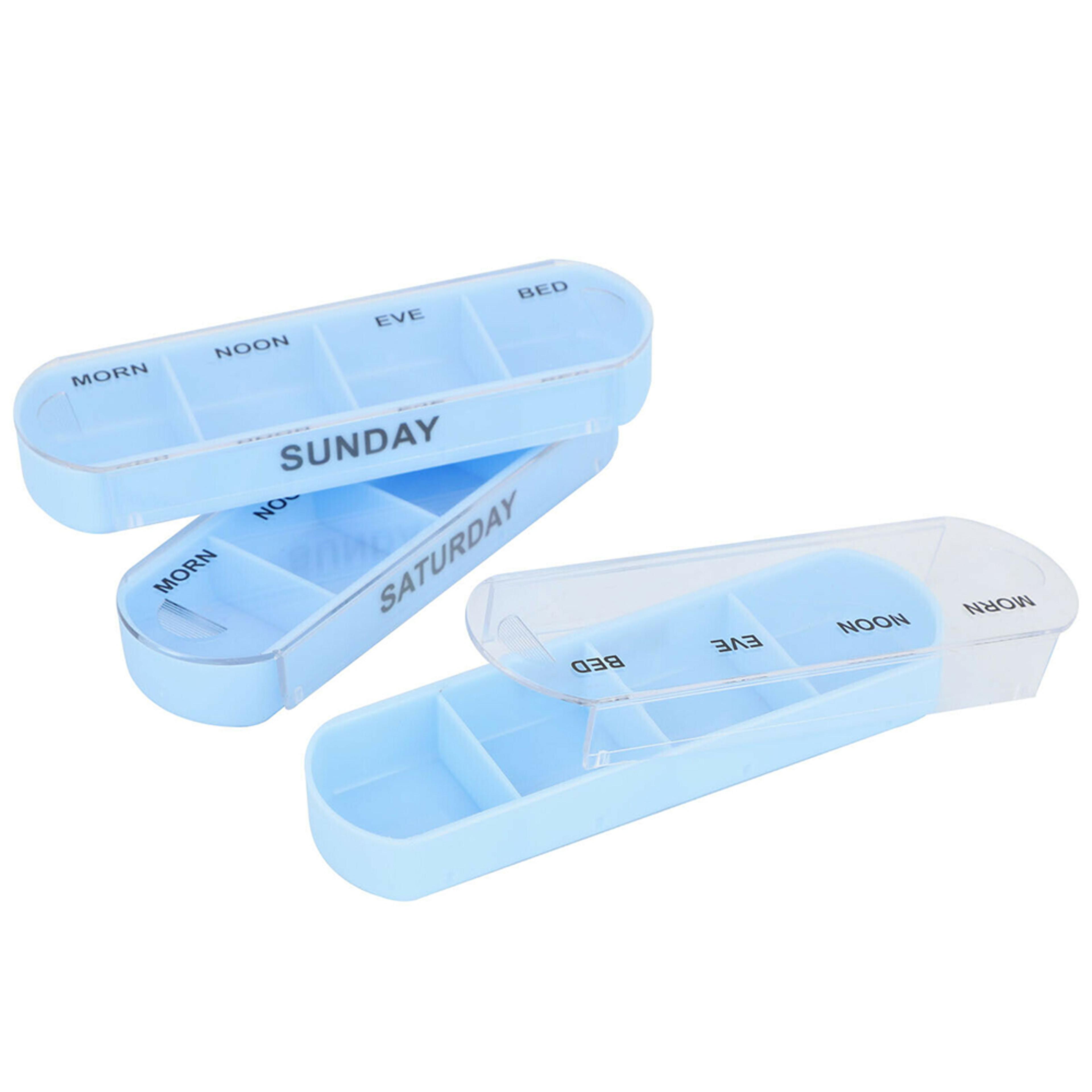 Medicine Tablet Drug Holder 7 Day Pill Box Case Organizer Container Kit 3