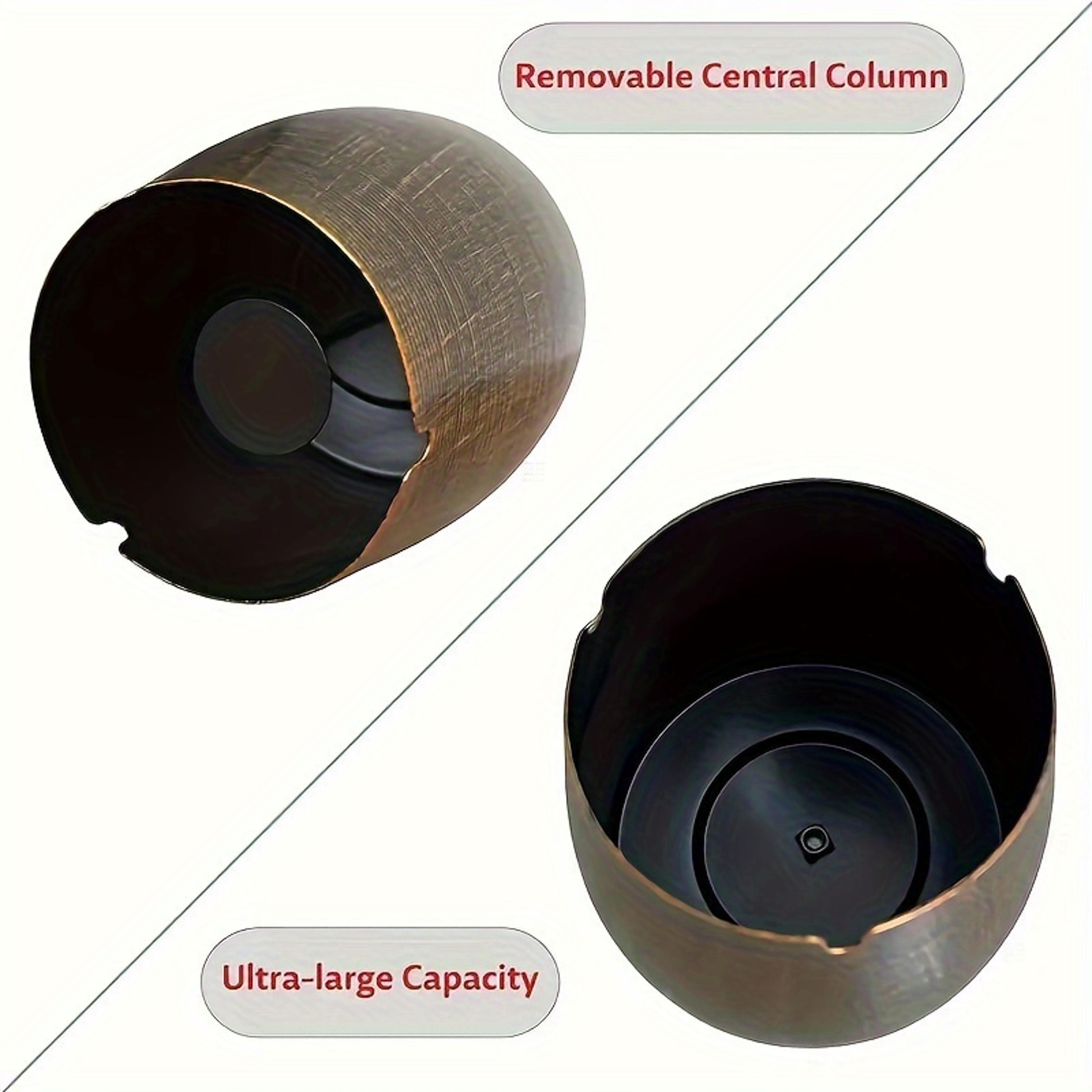 Odorless Windproof Metal Ashtray With Lid Smokeless Indoor  Outdoor Ashtray 5