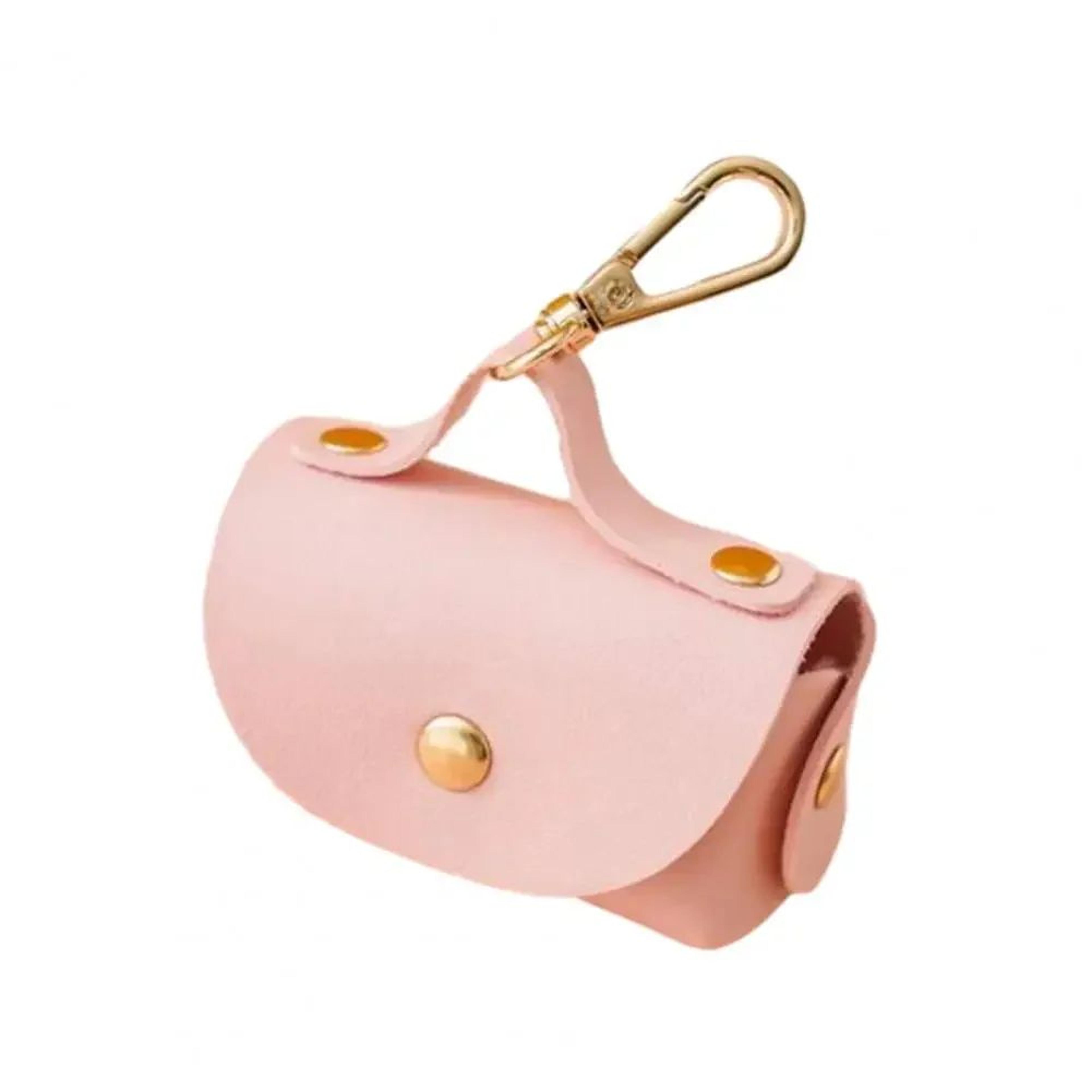 Portable Dog Poop Bag Organizer Stylish Faux Leather Pet Poop Bag Holder With Dispenser For Dogs 7