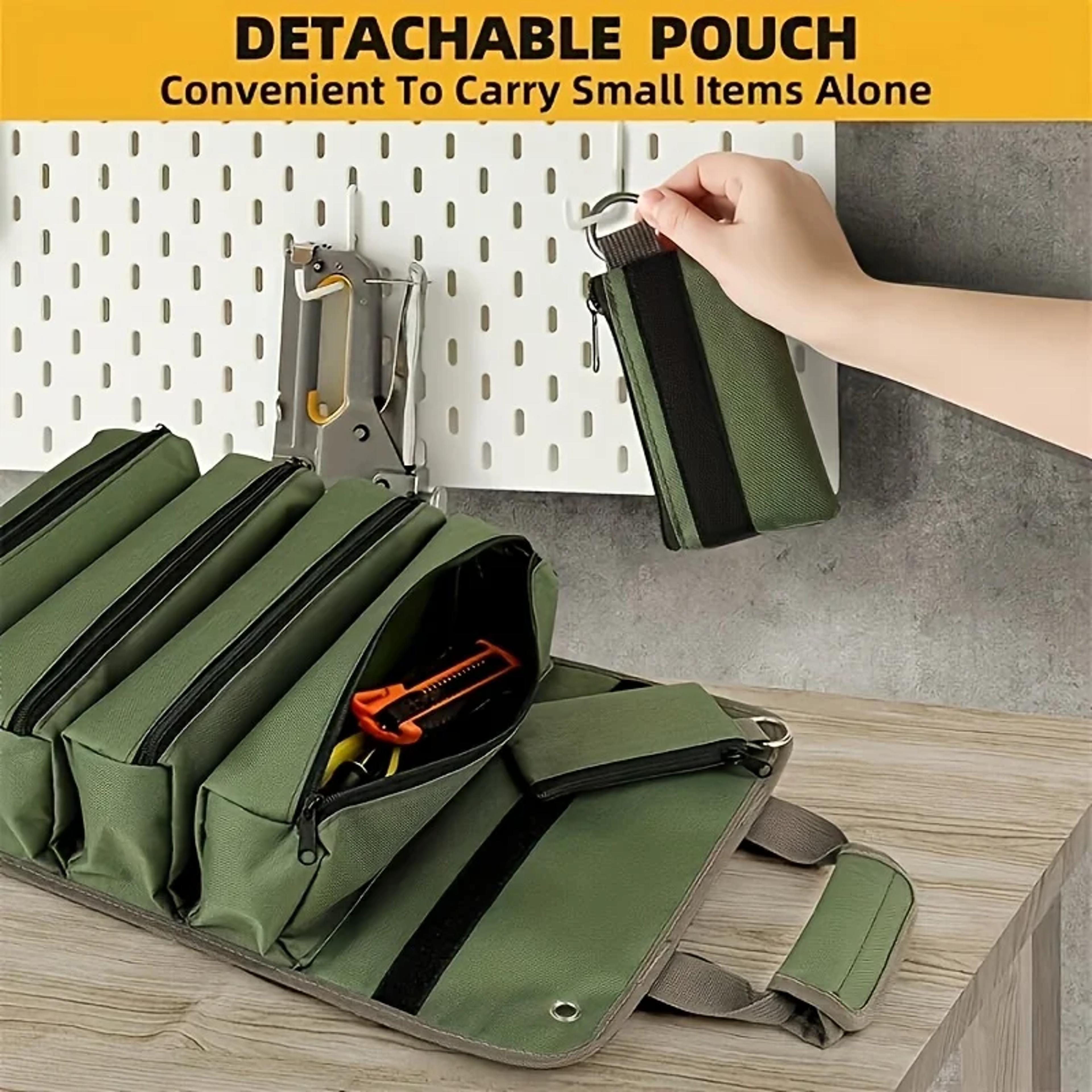 Oxford Fabric MultiTool Organizer HeavyDuty RollUp Tool Bag AllinOne Garage Storage For Mechanics E 2