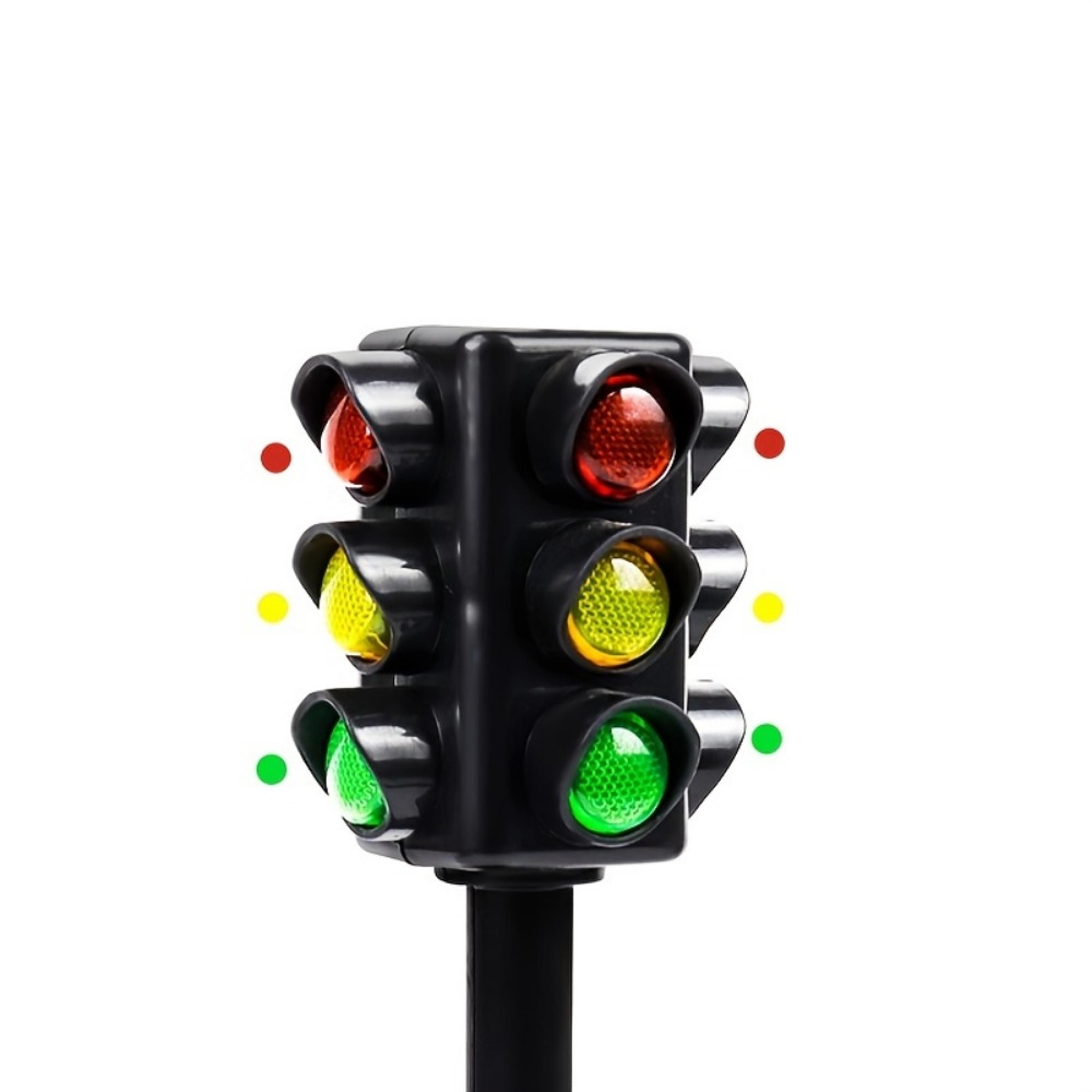 Montessori Educational Toy Traffic Light Toy Model Parking Lot Scene For Learning 2
