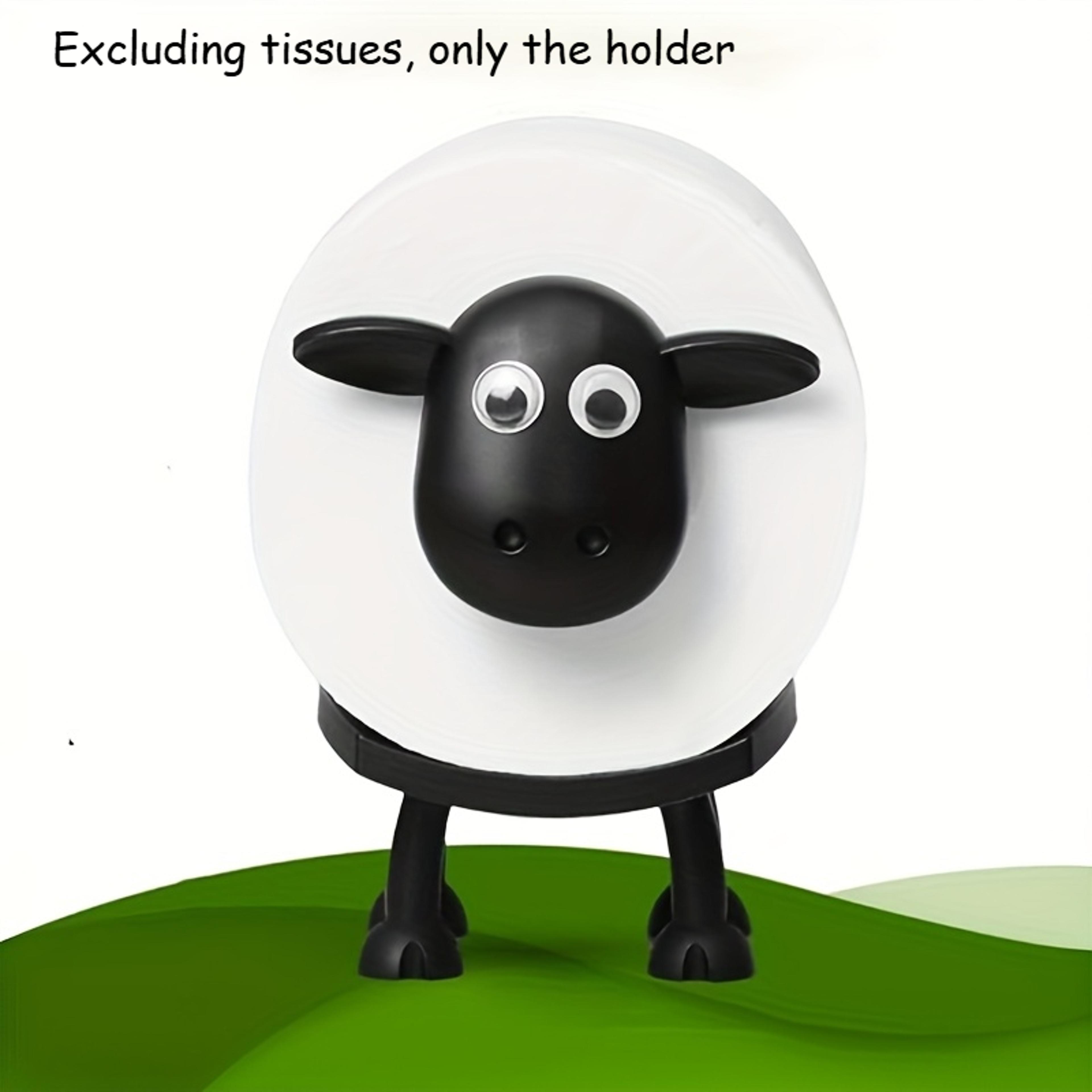 Adorable SheepShaped Toilet Paper Holder Perfect For Bathroom Decor Freestanding Design 4
