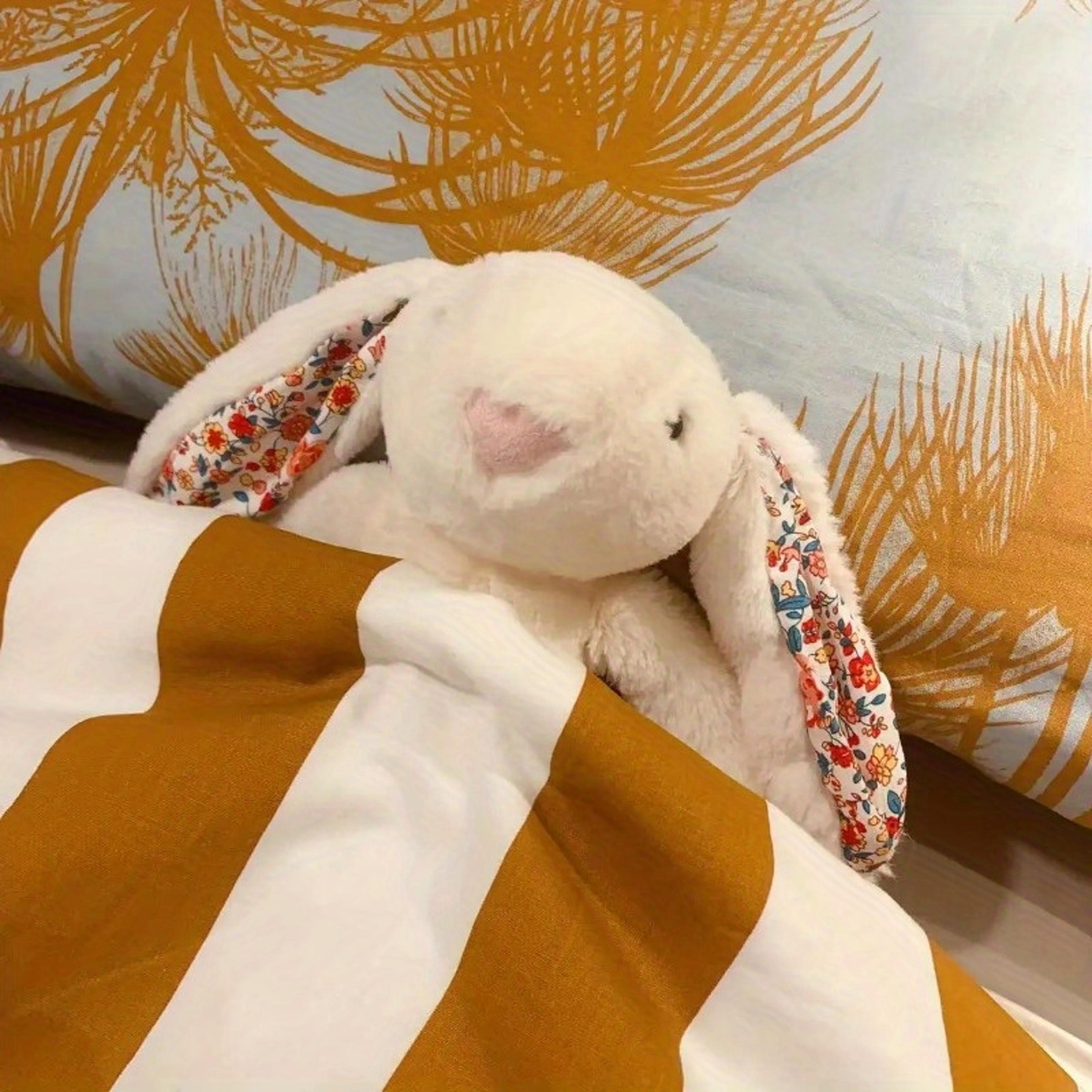 Creative Soft Stuffed Animal Cute Sitting Long Ear Rabbit Plush Doll Gift 2