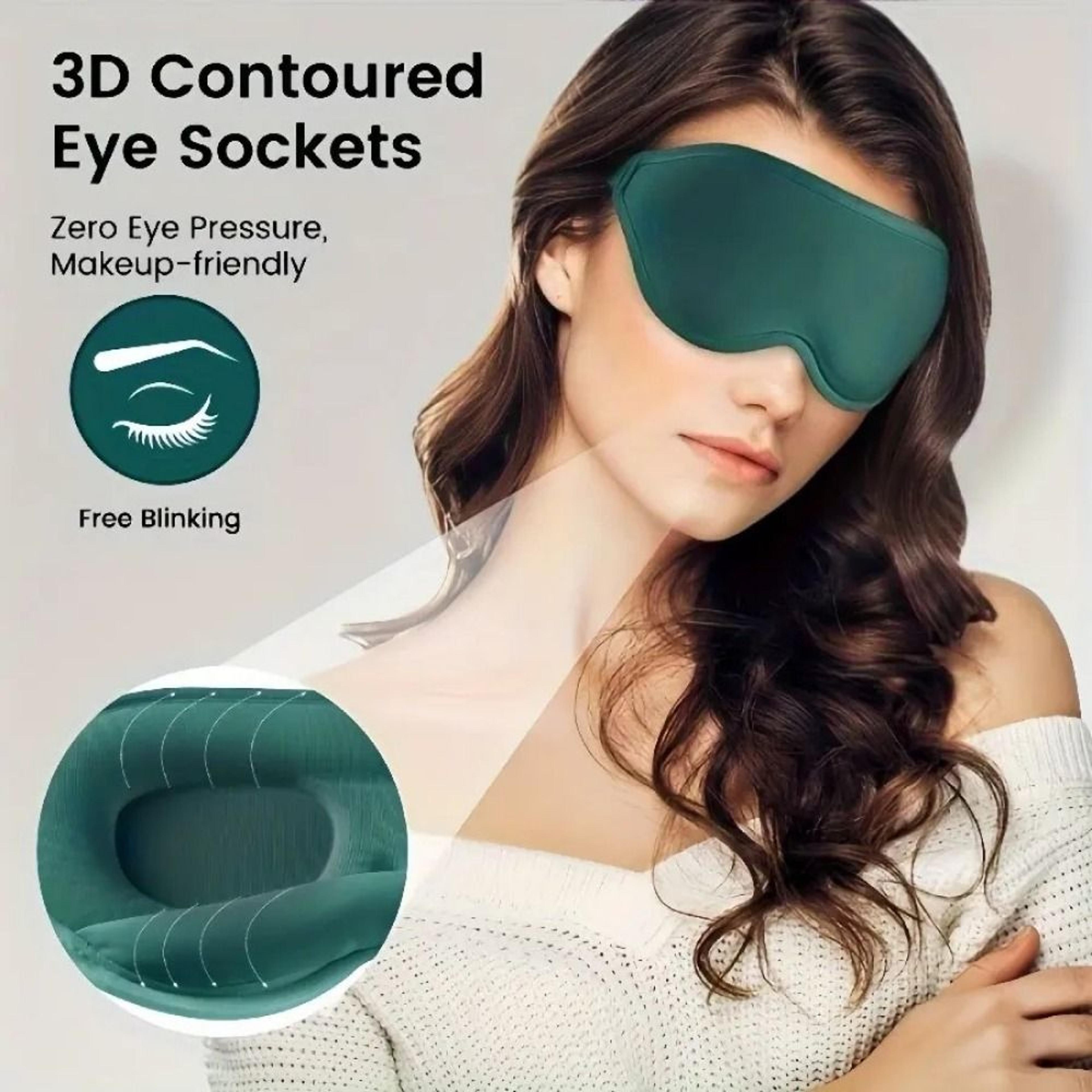 Pressure Free Sleeping Mask Light Blocking Capsule Eye Mask Summer Soft 3D Breathable Sleep And Sun 1