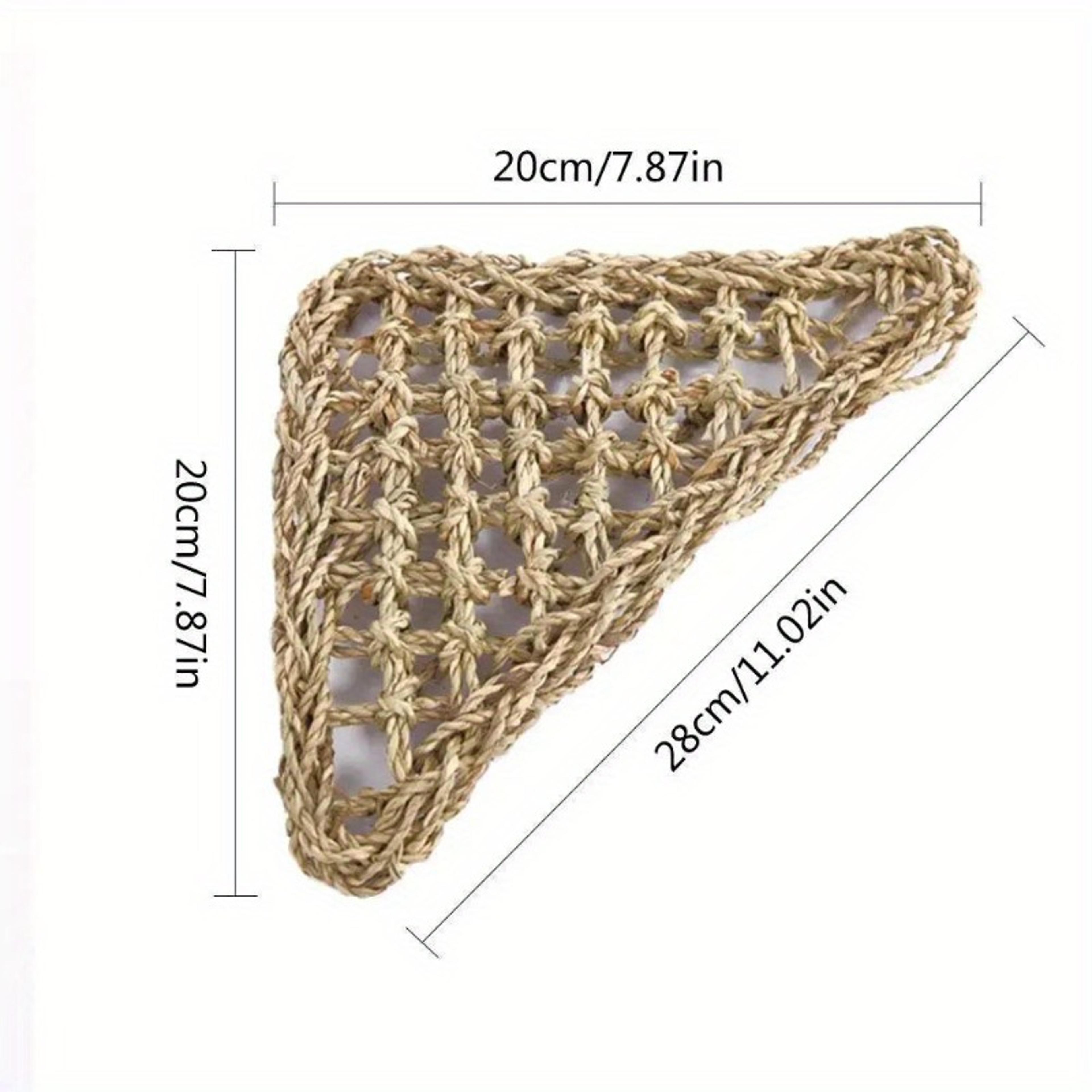 Hanging Seaweed Grass Mat Pet Bed Reptile Hamster Hammock Swing Lizard Reptile Toy For Small Pets 2