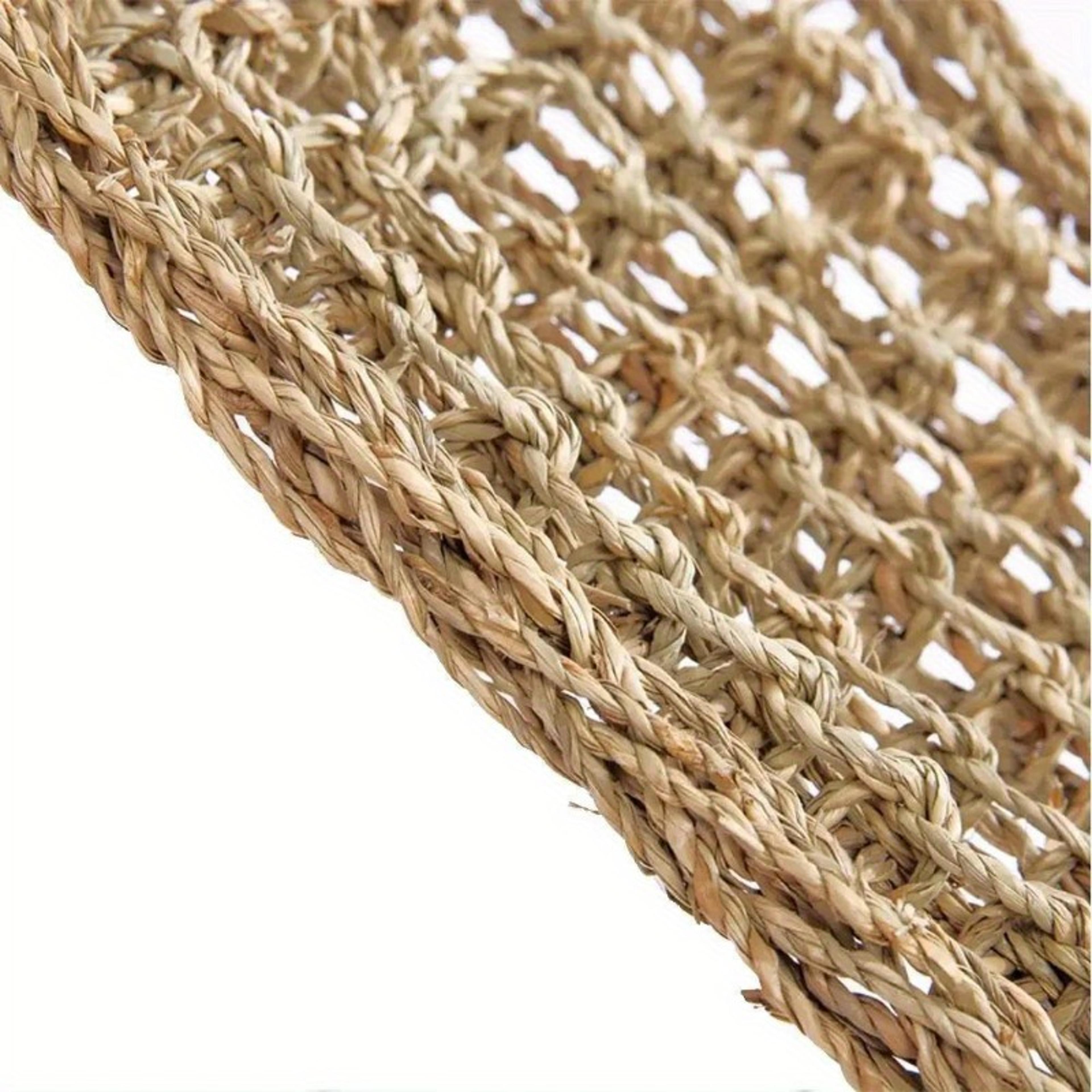 Hanging Seaweed Grass Mat Pet Bed Reptile Hamster Hammock Swing Lizard Reptile Toy For Small Pets 4