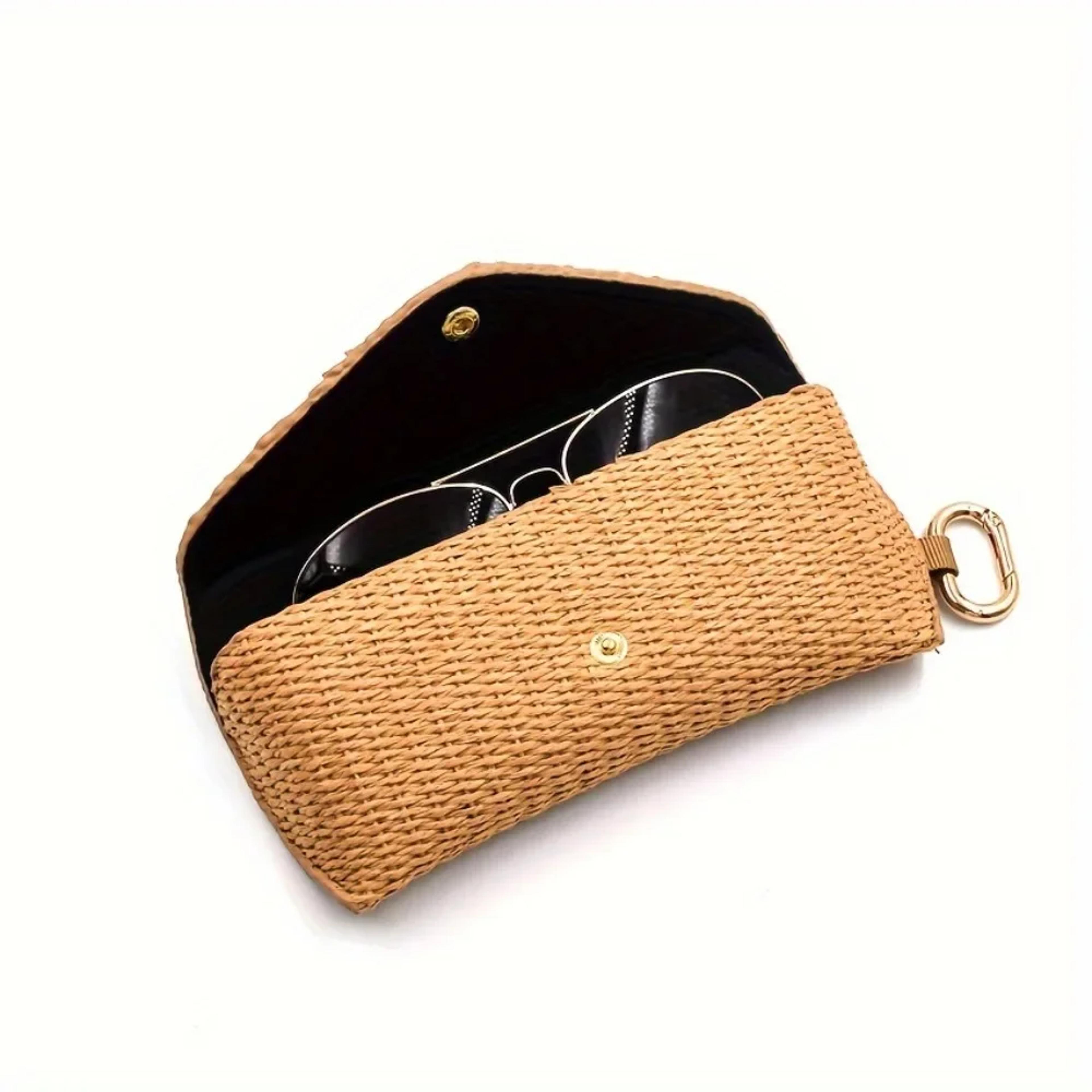 sunglasses box, new woven glasses box for men and women, lightweight soft toad glasses box