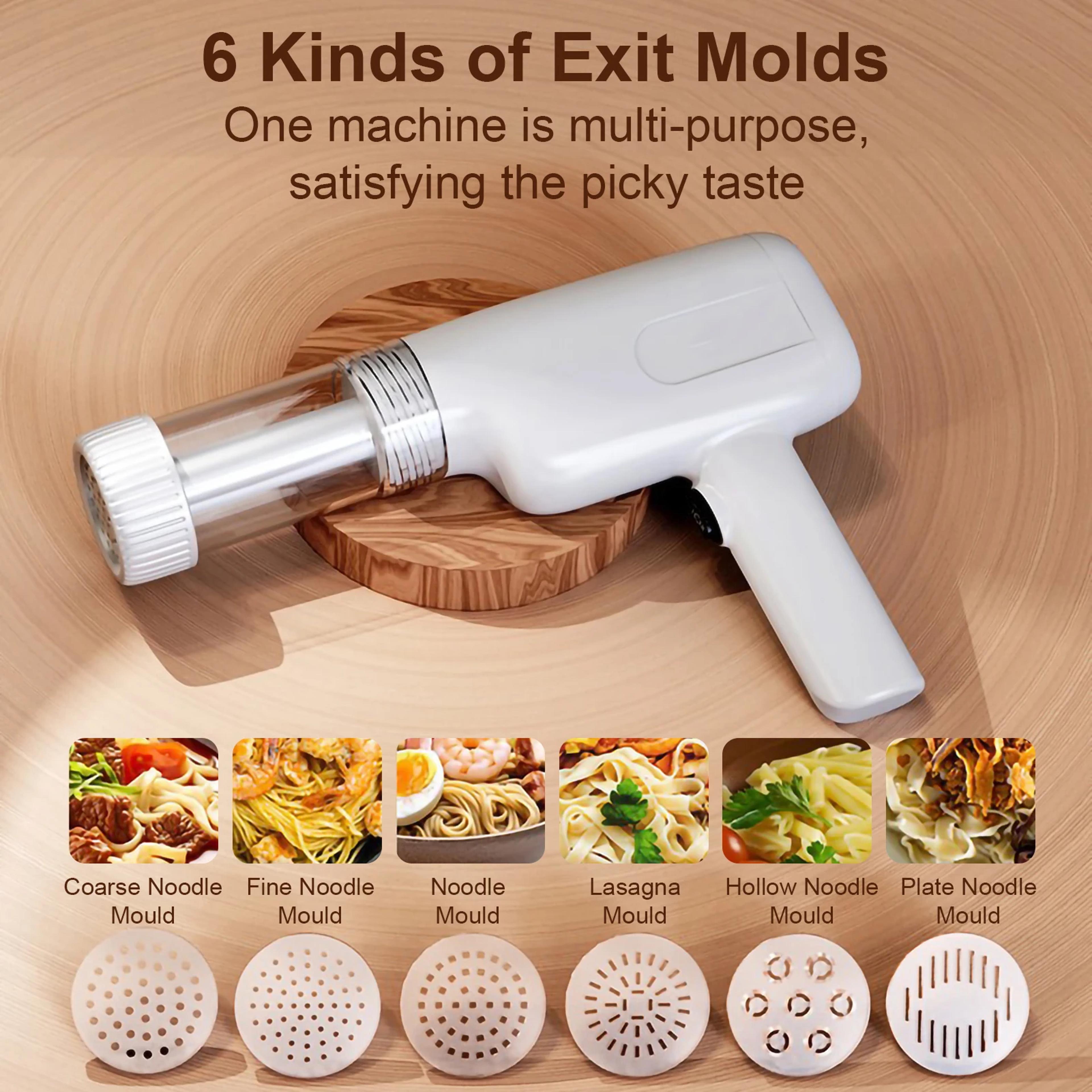 Automatic Electric Charging Wireless Pasta Maker Cutter Hand Operated Spaghetti Noodles Machine 4