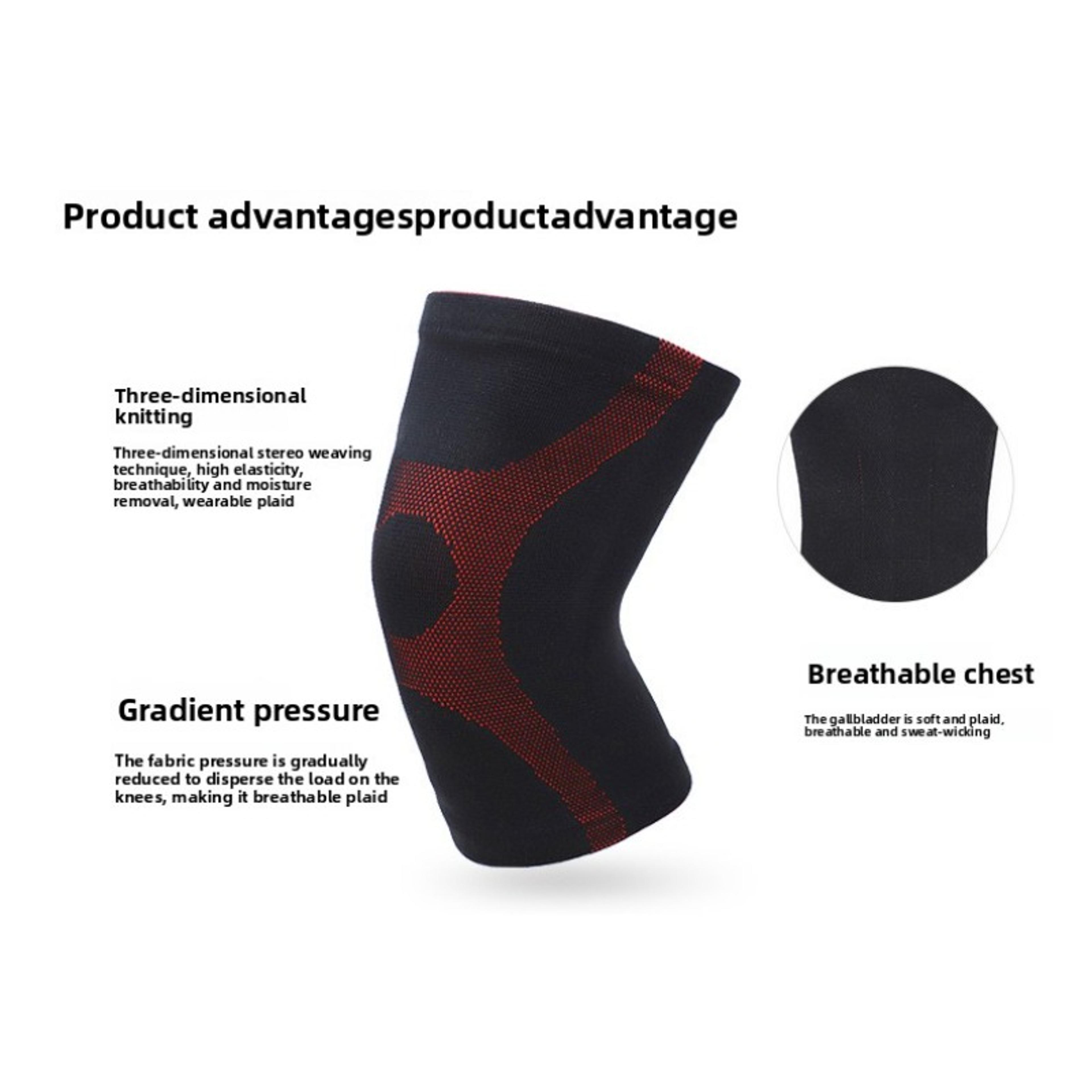 Breathable Sports Nylon 3D HighElastic Knitted Knee Pads Warm And SweatAbsorbing For Running 3