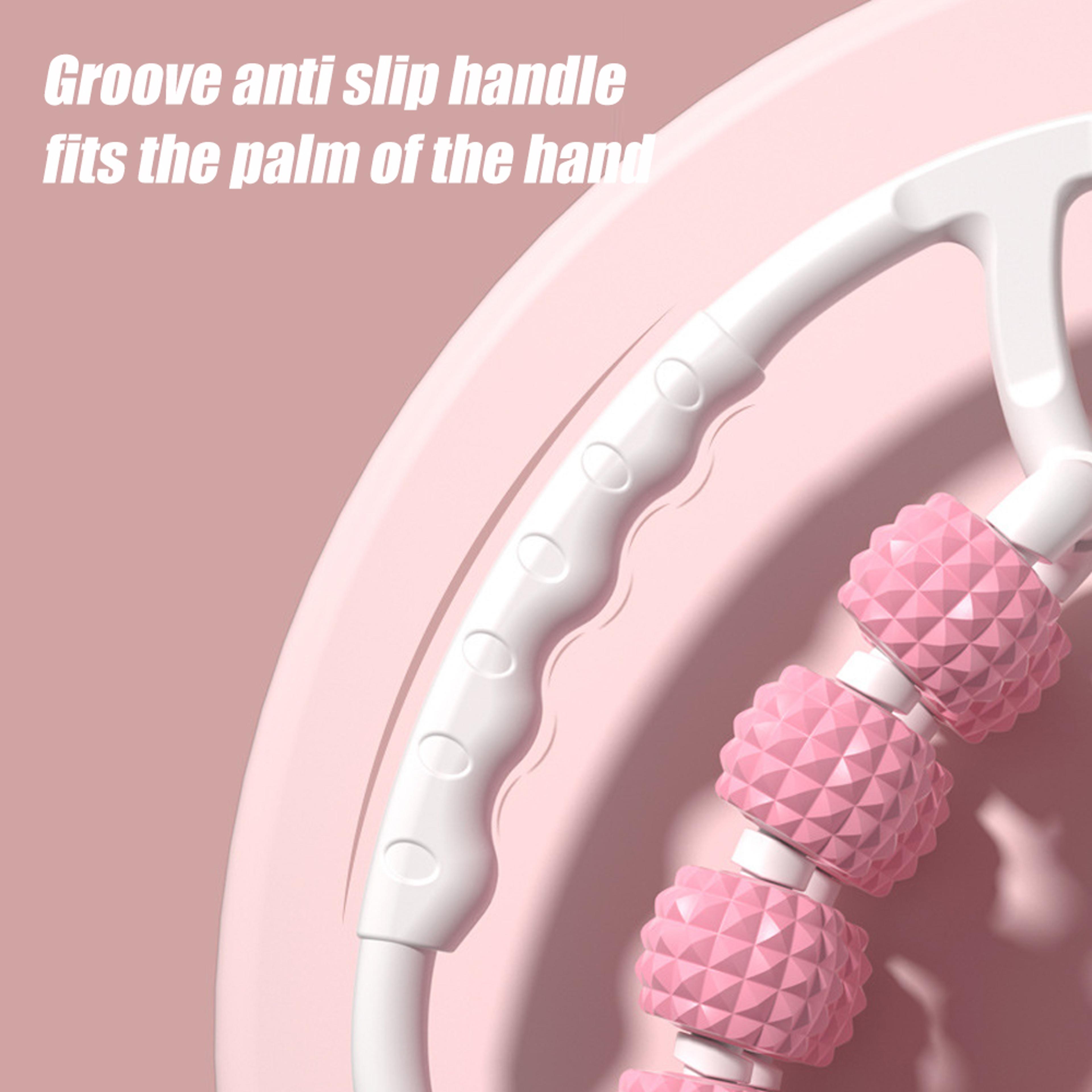 20 Wheel Cellulite Massage Hard Spiky Massage Ball Trigger Point Foam Roller Stick For Arms 2