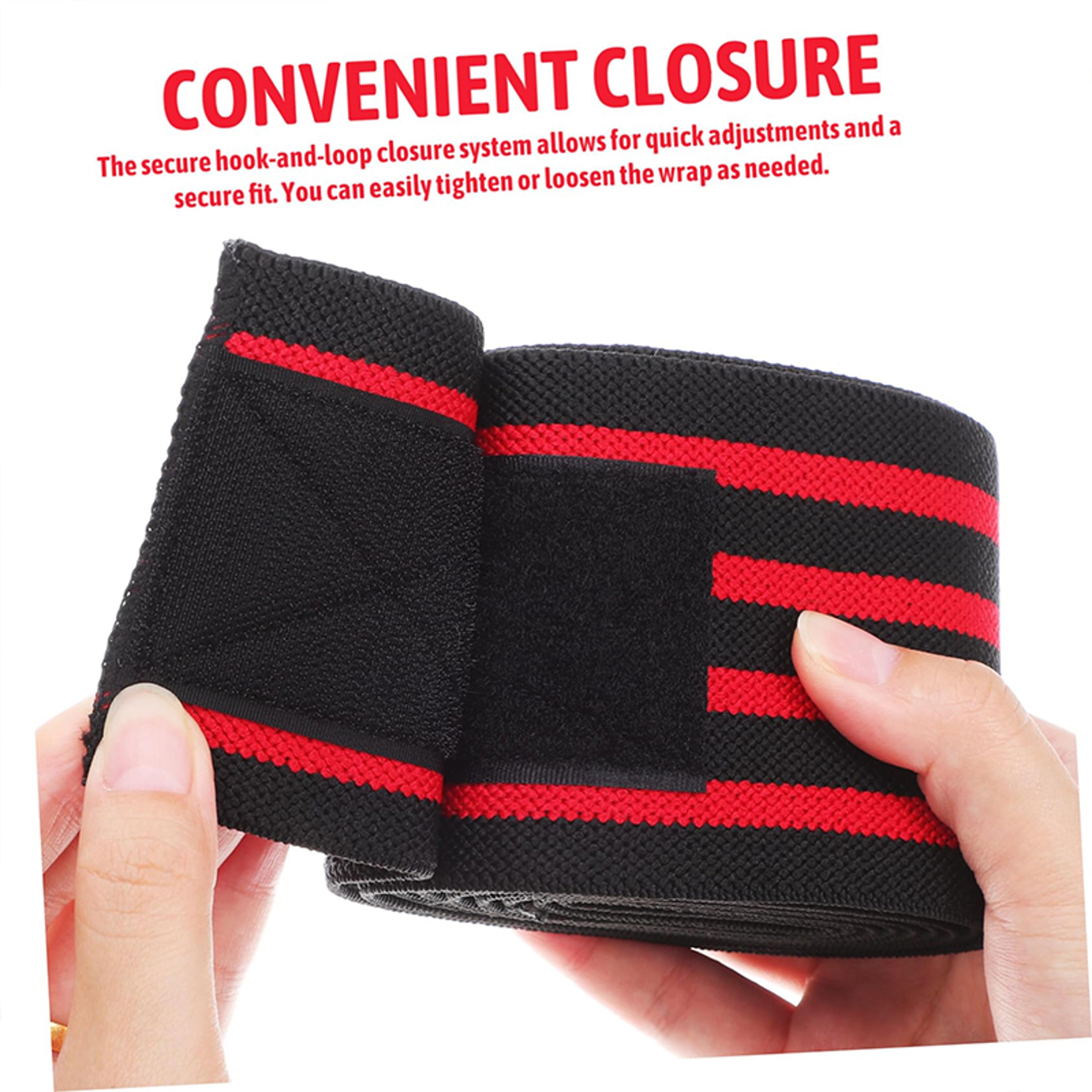 Knee Braces Professional Wrap Knee Pads Weight Lifting Squats Compression Straps Fitness Strength E 3