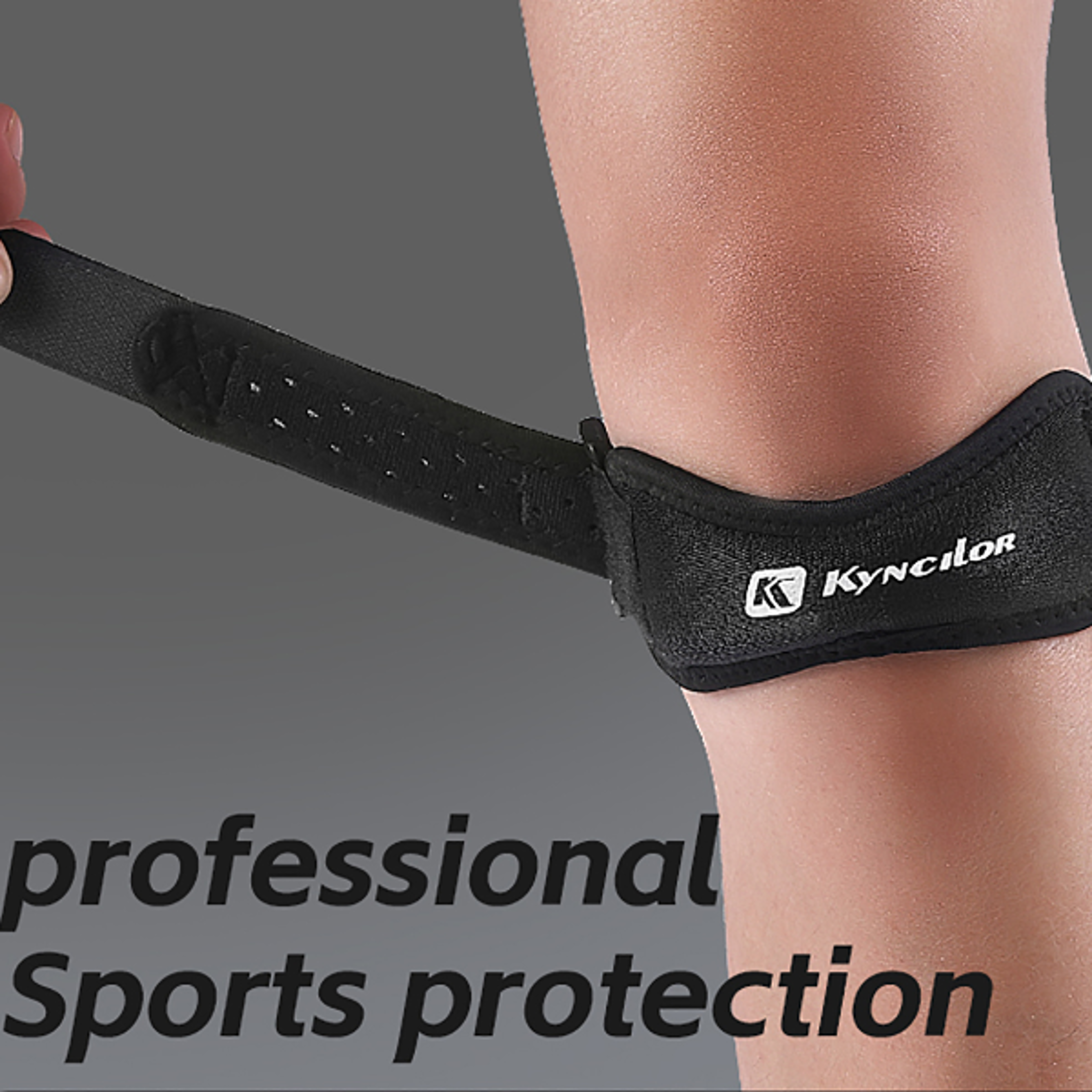 Adjustable Silica Gel Patella Kneecap Band Knee Tendon Strap Protector Knee Pad Sports Running Cycl