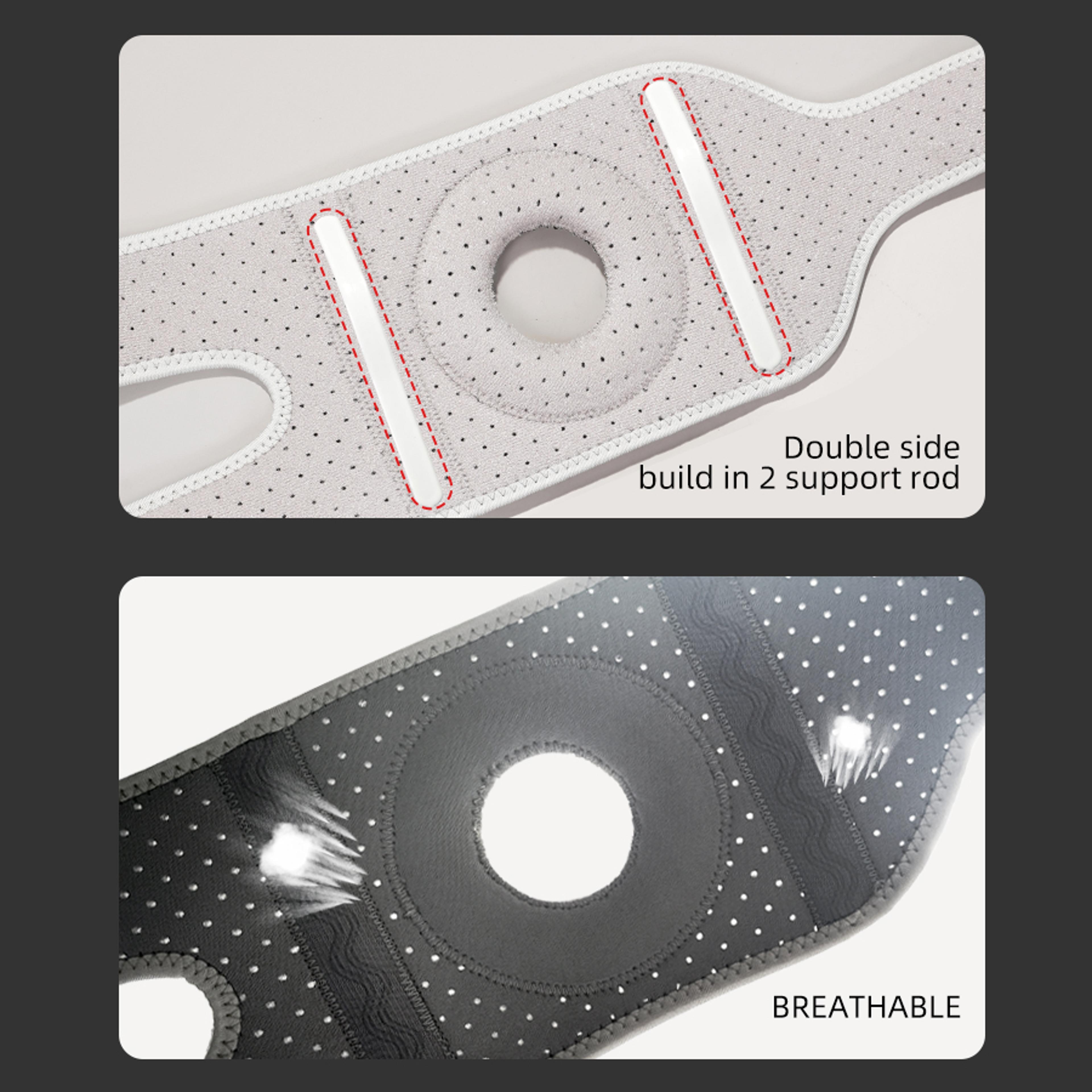 Adjustable Knee Support Patellar Protection Women Men Upgraded Antislip Breathable Silicone Pad Wit 3