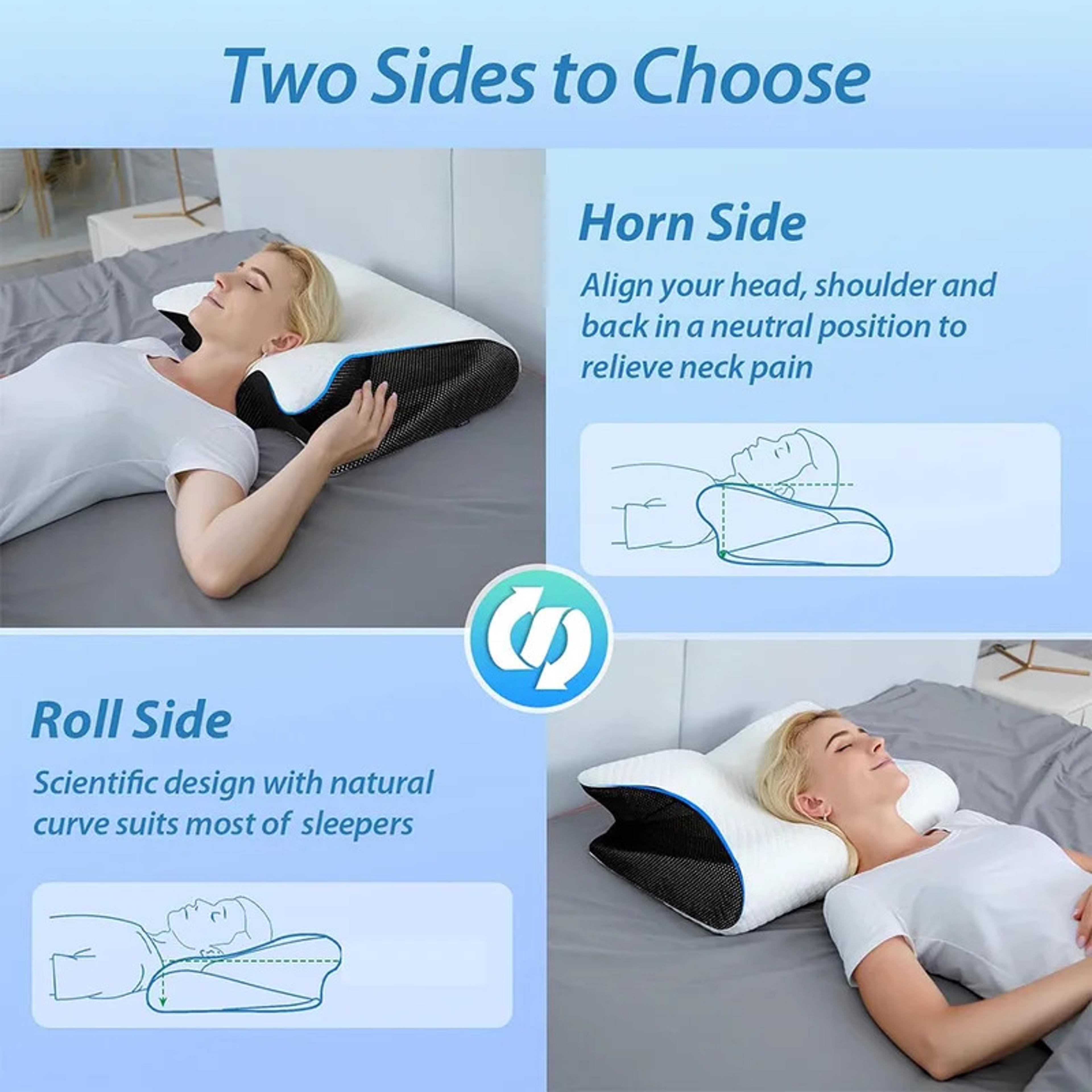 Comfortable Butterfly Sleep Memory Neck Pillow Slow Rebound Memory Foam Pillow Orthopedic Cervical  1