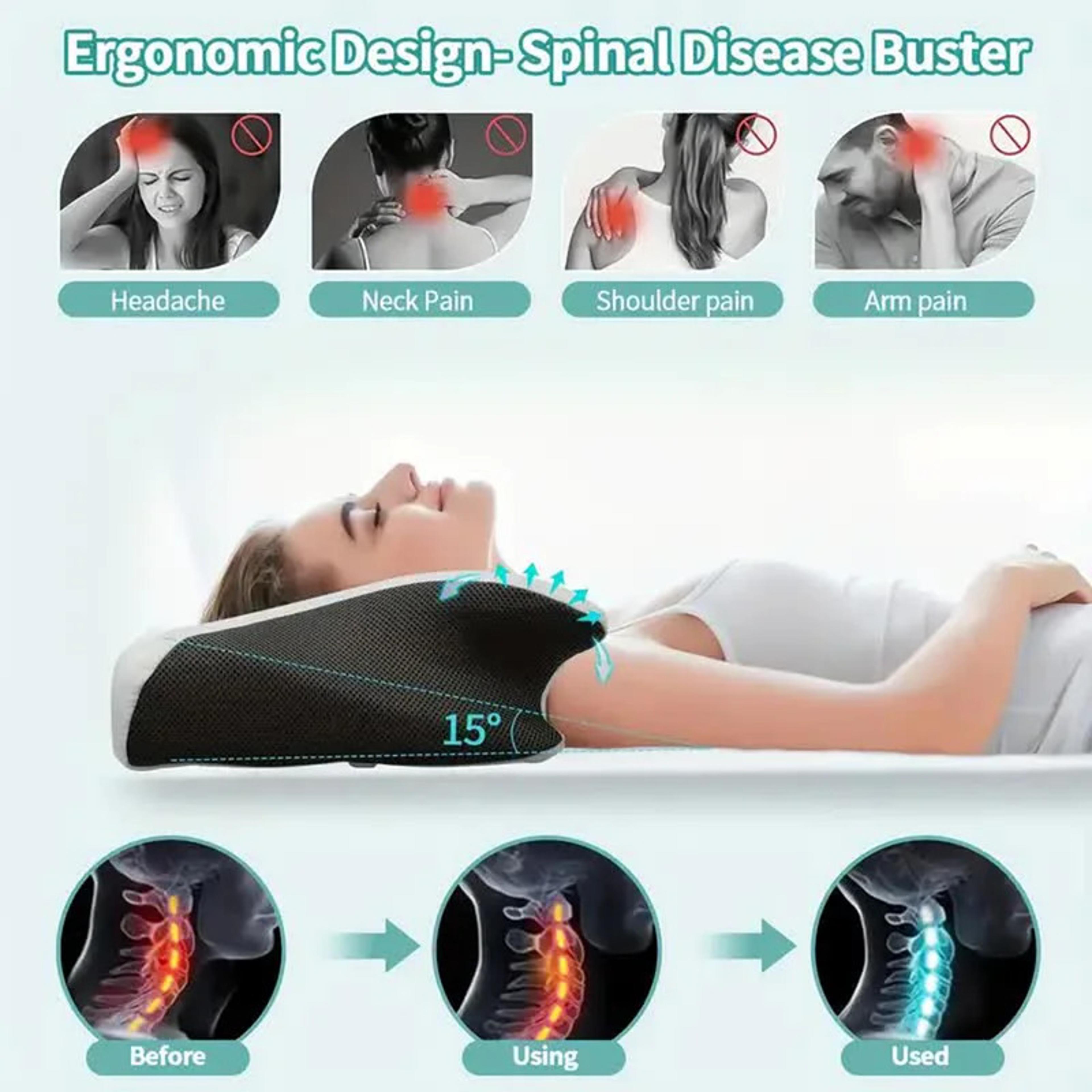 Comfortable Butterfly Sleep Memory Neck Pillow Slow Rebound Memory Foam Pillow Orthopedic Cervical  5