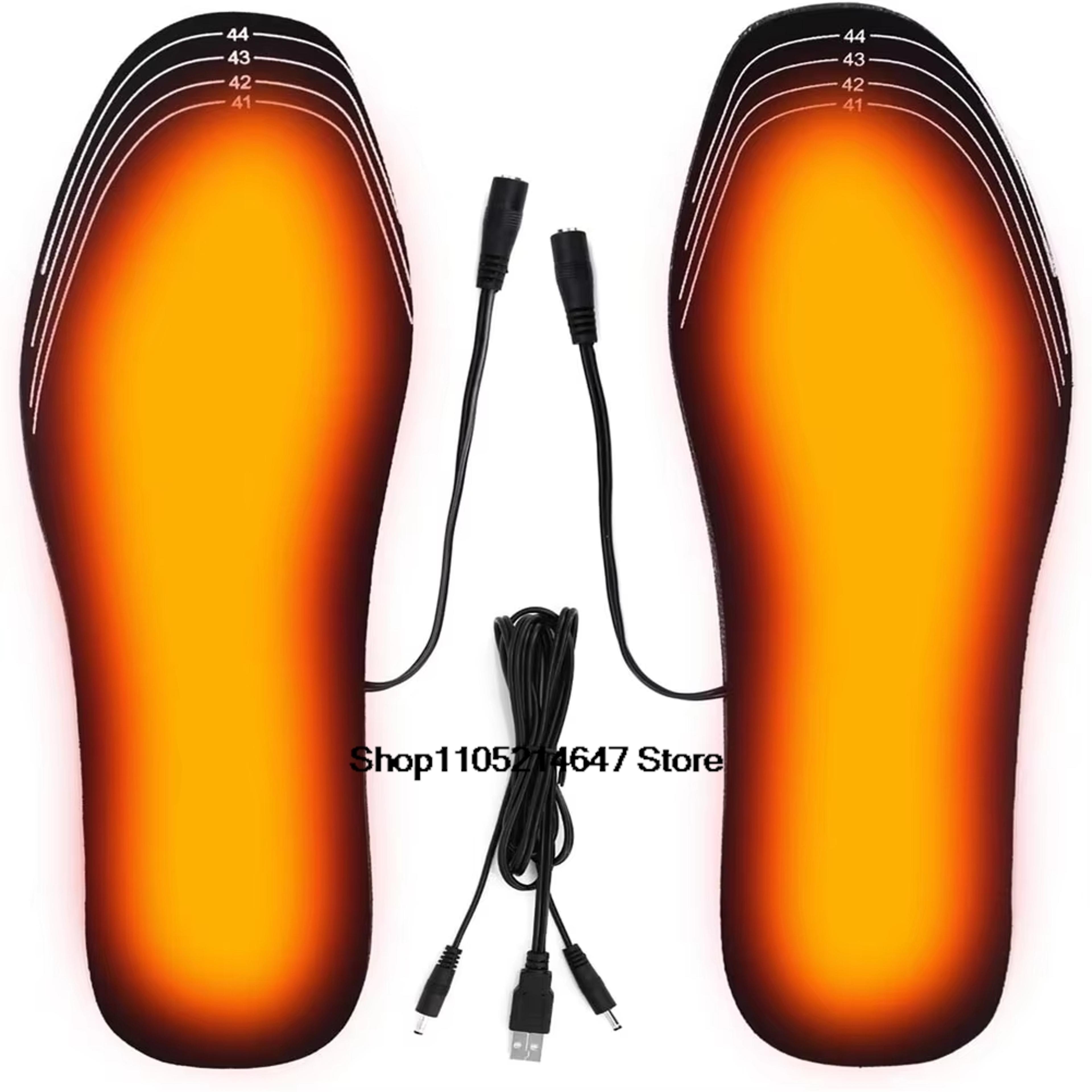 Winter Warm USB Heated Insoles Electric Foot Warming Pad For Outdoor Sports Heating Insole Sock 6