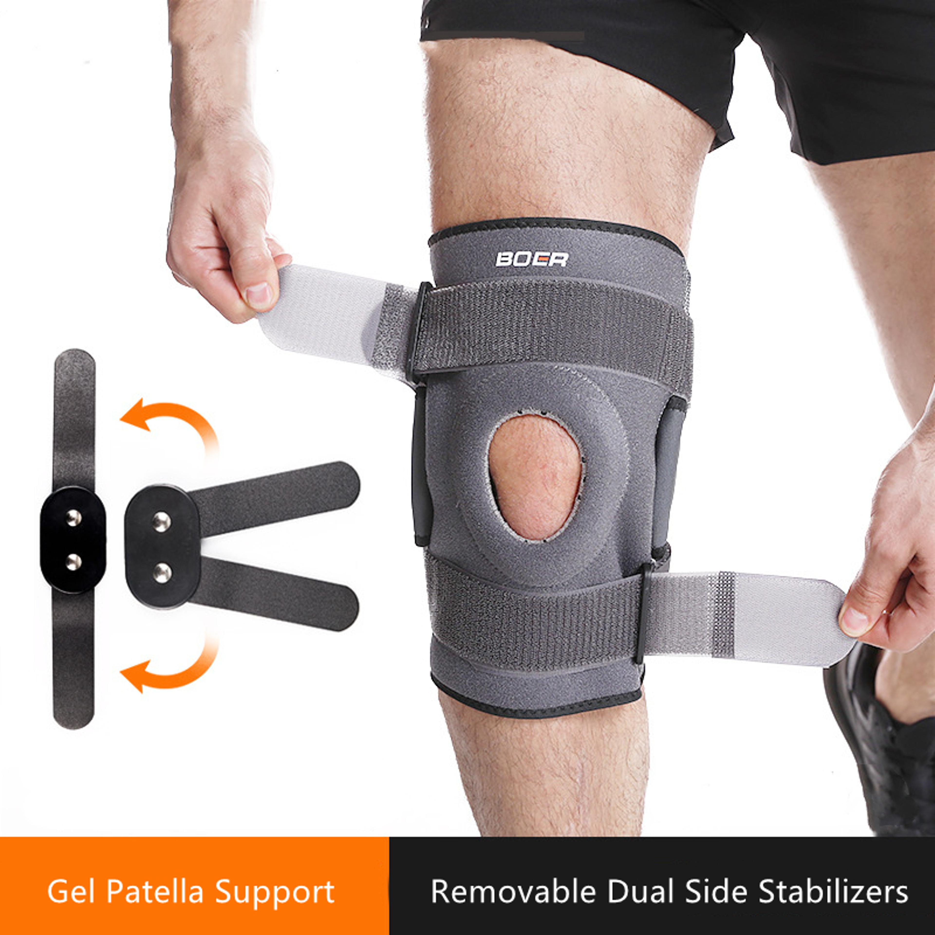 Dual Side Stabilizer Meniscus Tear Arthritis Hinged Knee Brace Support 1
