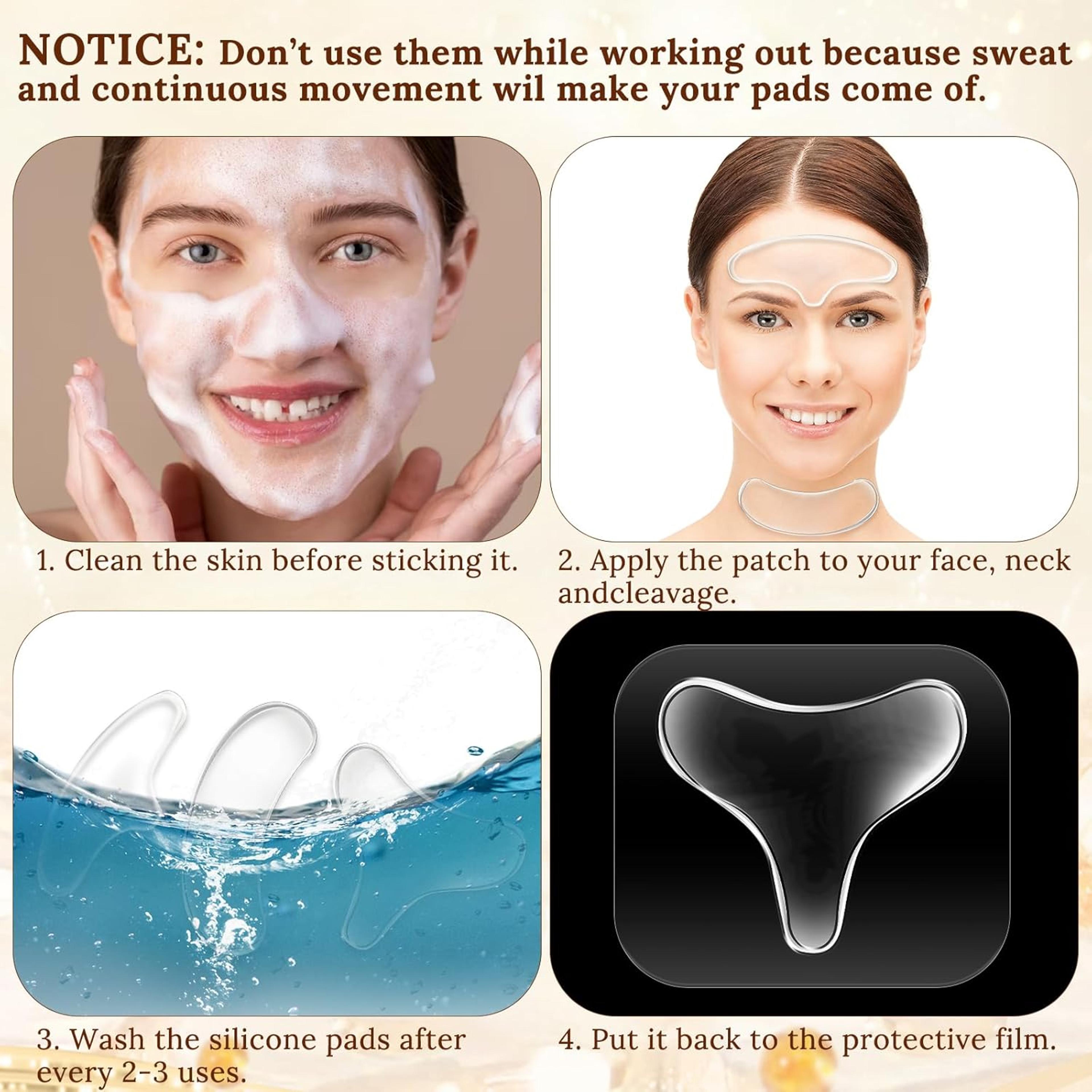 Anti Aging Breast Lifting Chest Patch Reusable T Silicone Transparent Removal Patch 4