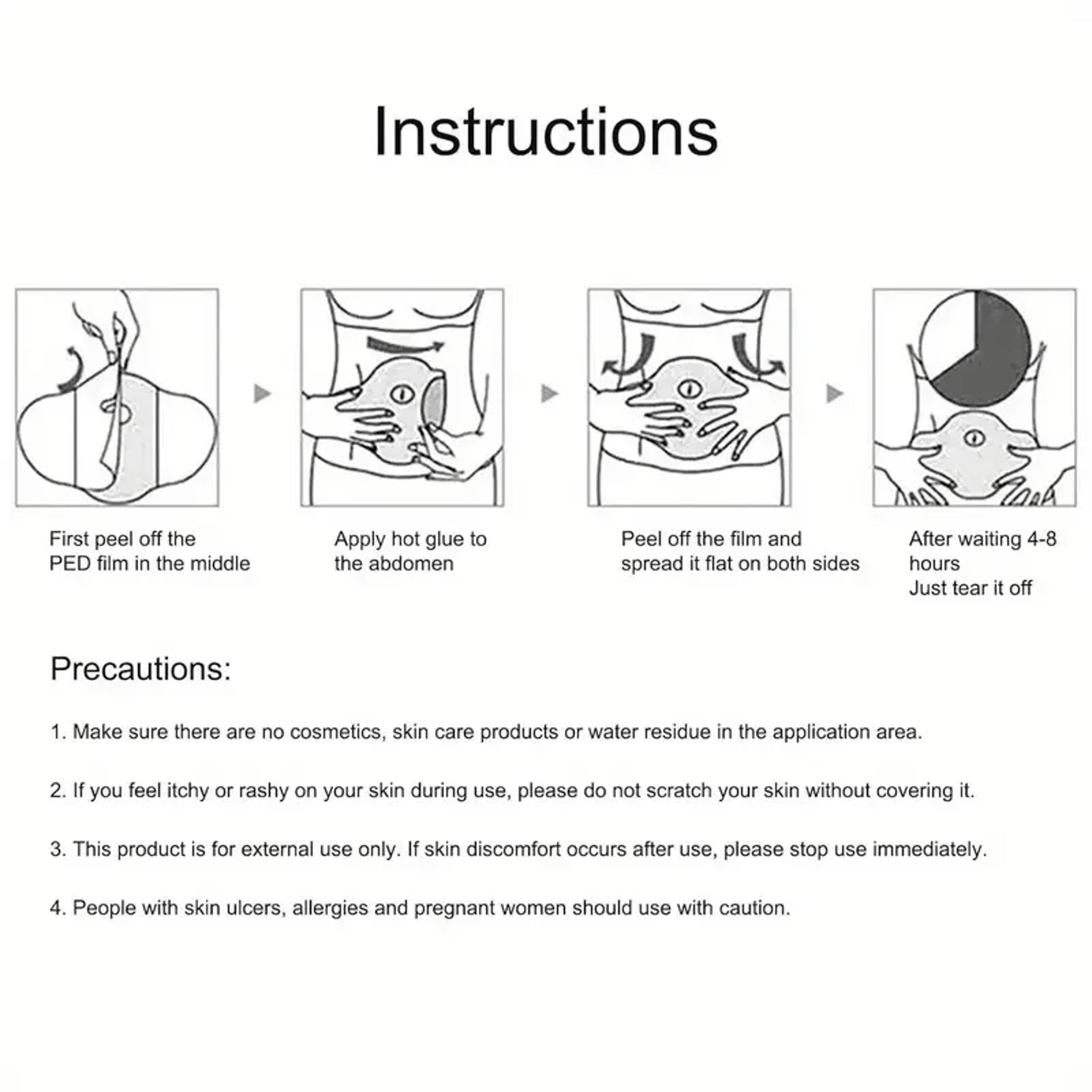 Reusable Belly Silicone Pad For Women Anti Wrinkle Scar Stretch Marks Removal Abdomen Pads 4