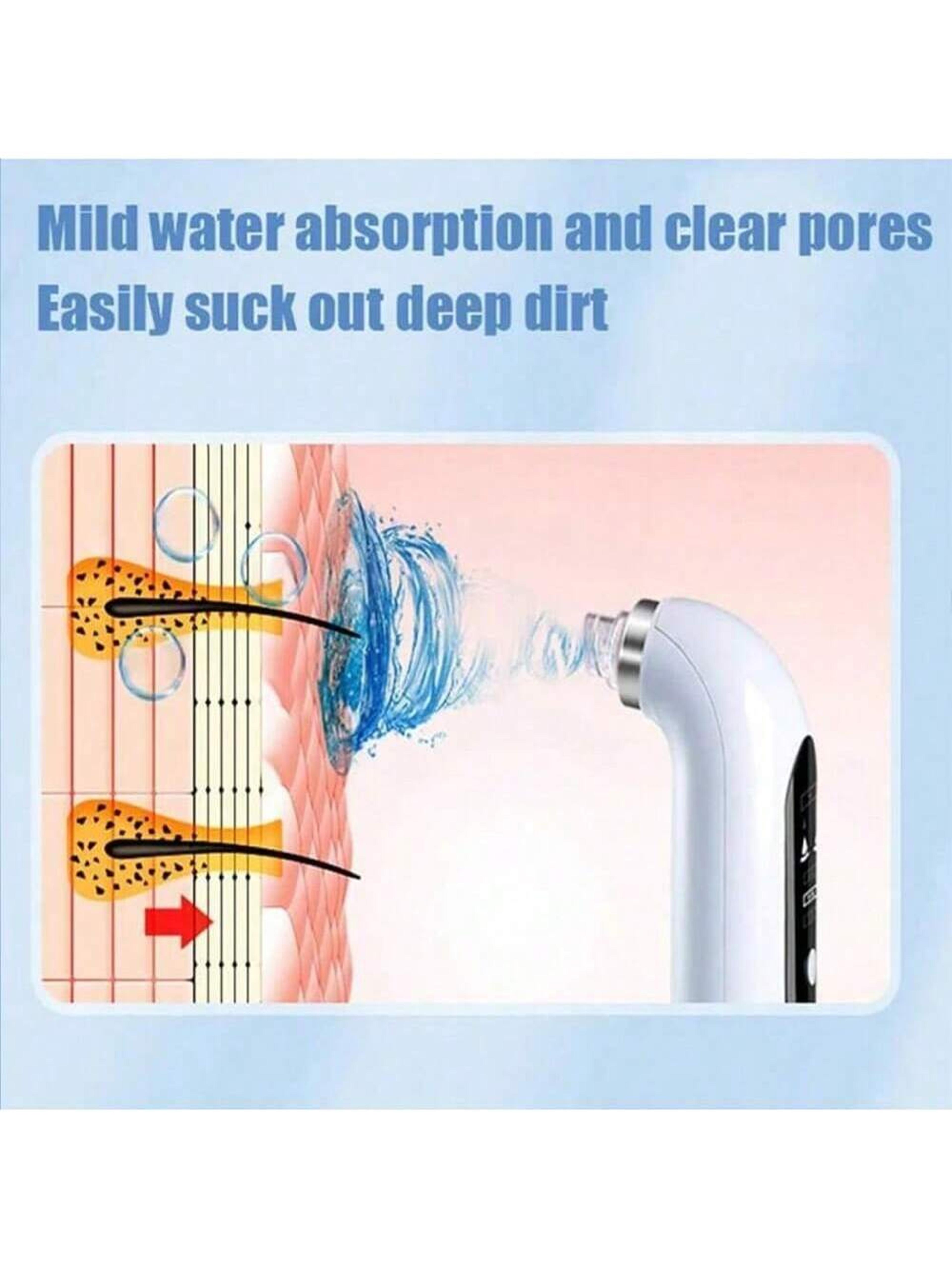 USB Charging Water Circulation Facial Cleaner Blackhead Remover 4