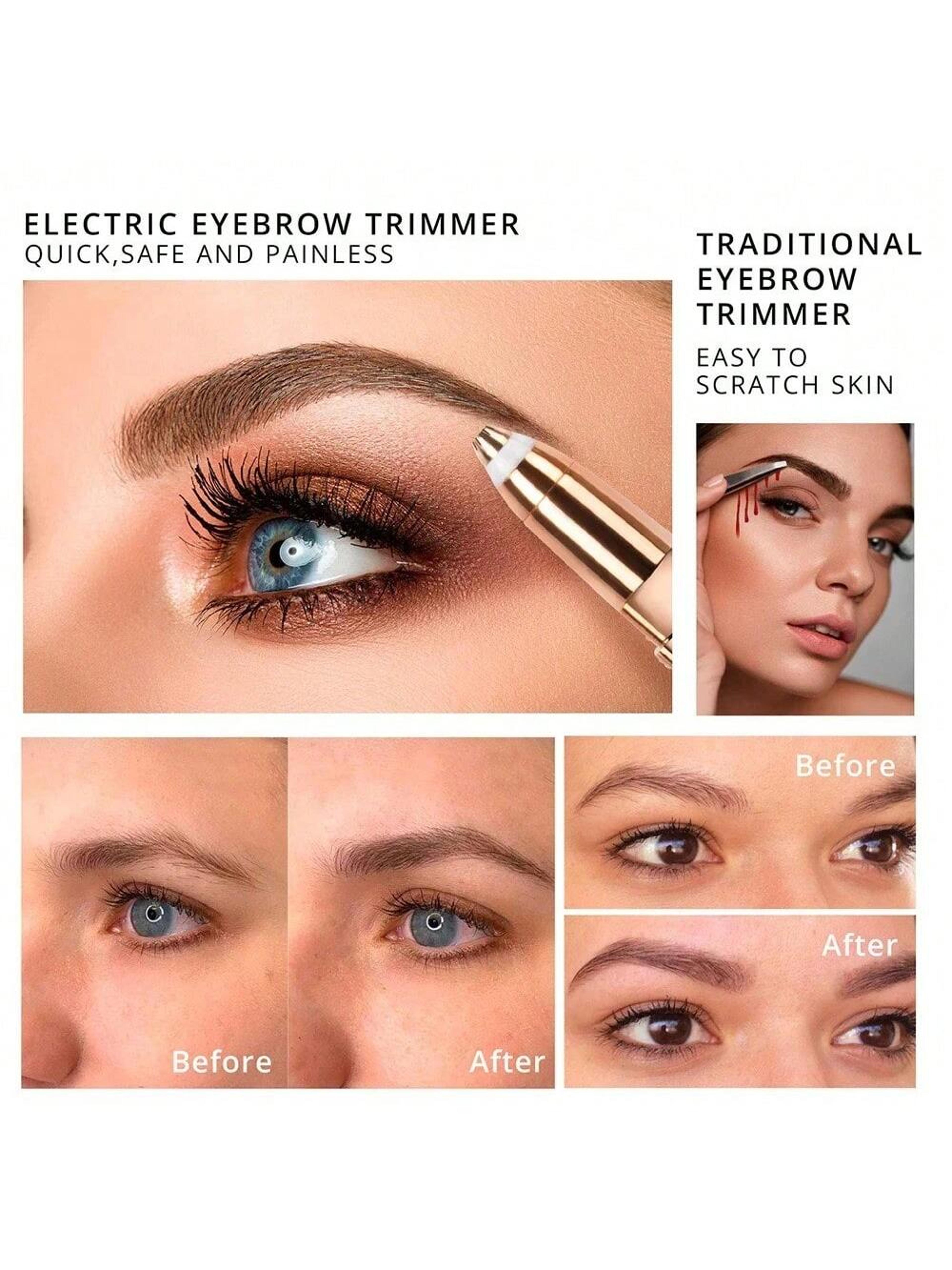 Painless Hair Remover Machine Electric Eyebrow Trimmer Facial Epilator 3