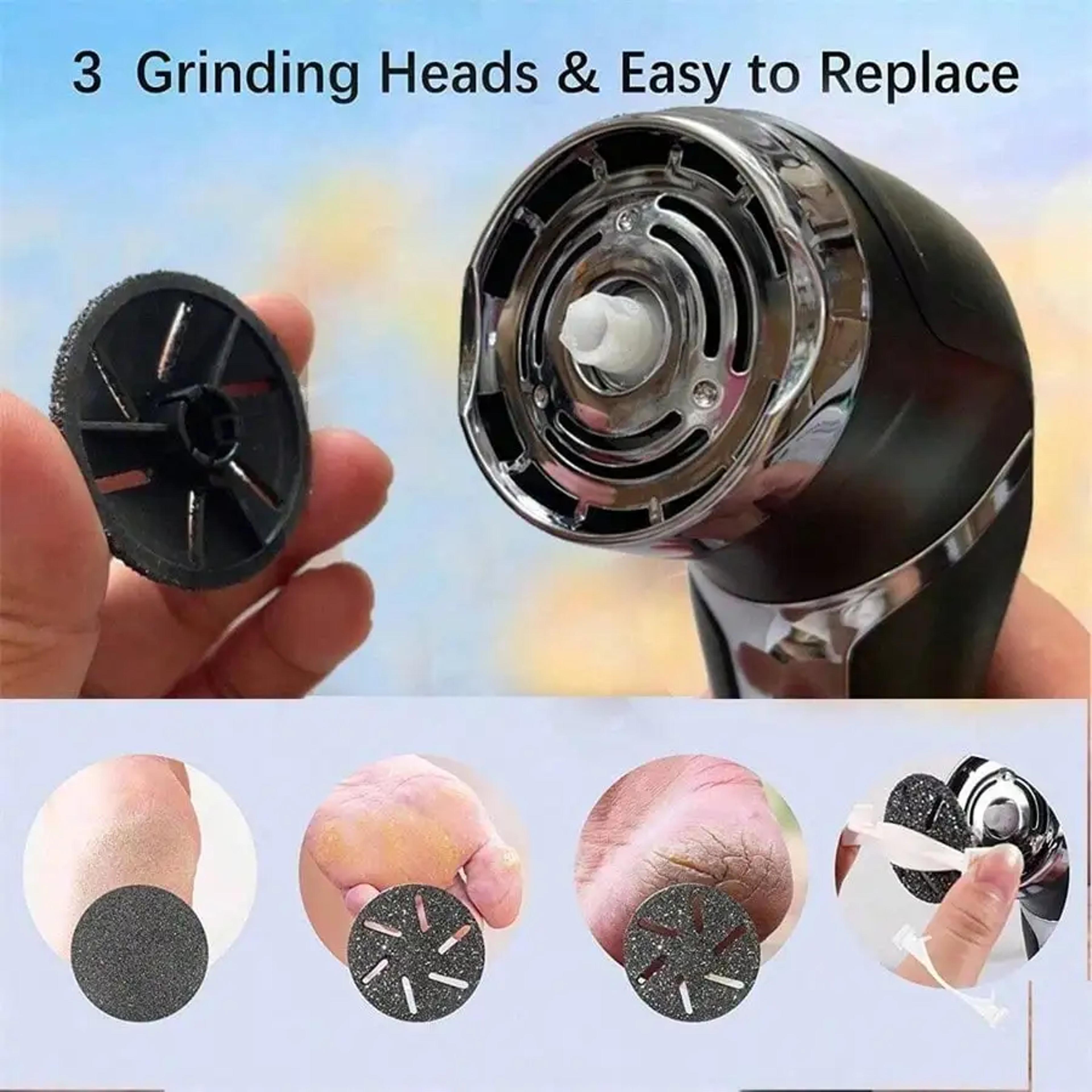 USB Charging Electric Foot Pedicure Device LCD Display Dust Collector For Callus Removing And Exfol 3