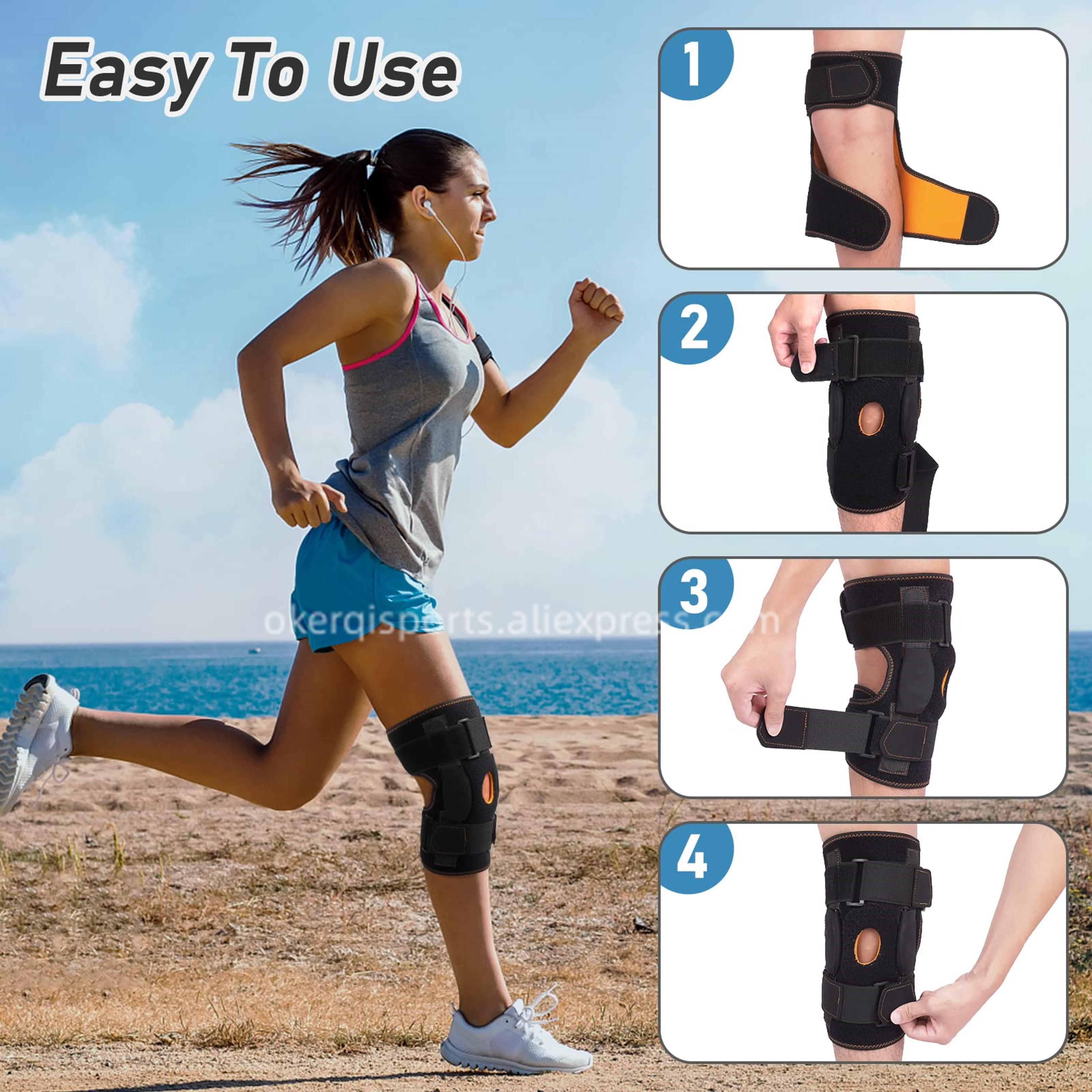 Knee Brace Support For Arthritis Compression Knee Pad Sleeve For Basketball Volleyball Dance Open P 3