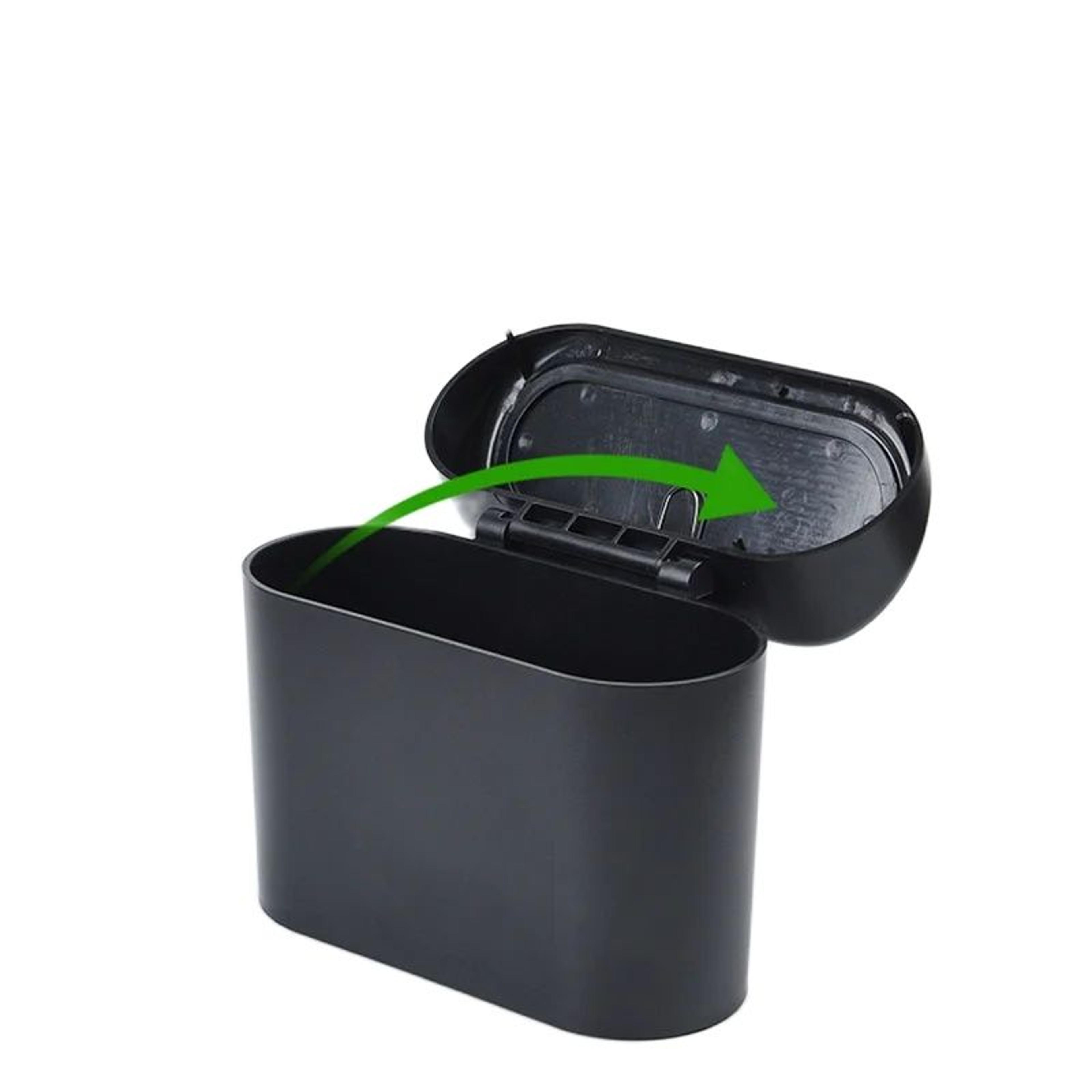 Multifunctional Car Trash Hanging Organizer Folding Automotive Garbage Box With Lid For Vehicle Sto 3