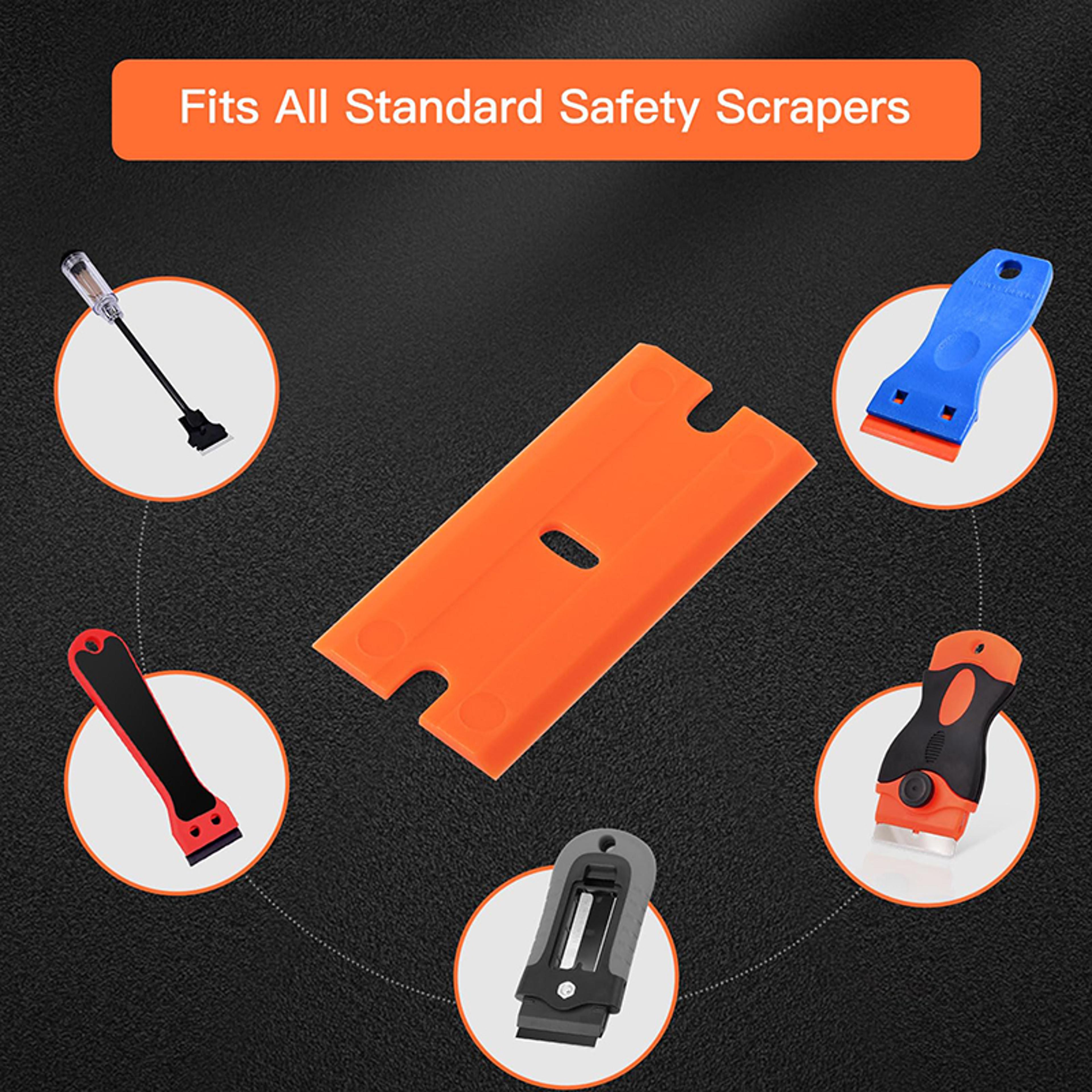 Plastic Scraper Razor Blades For Car Sticker Remover Glue Remover Window Glass Clean Scraper 1
