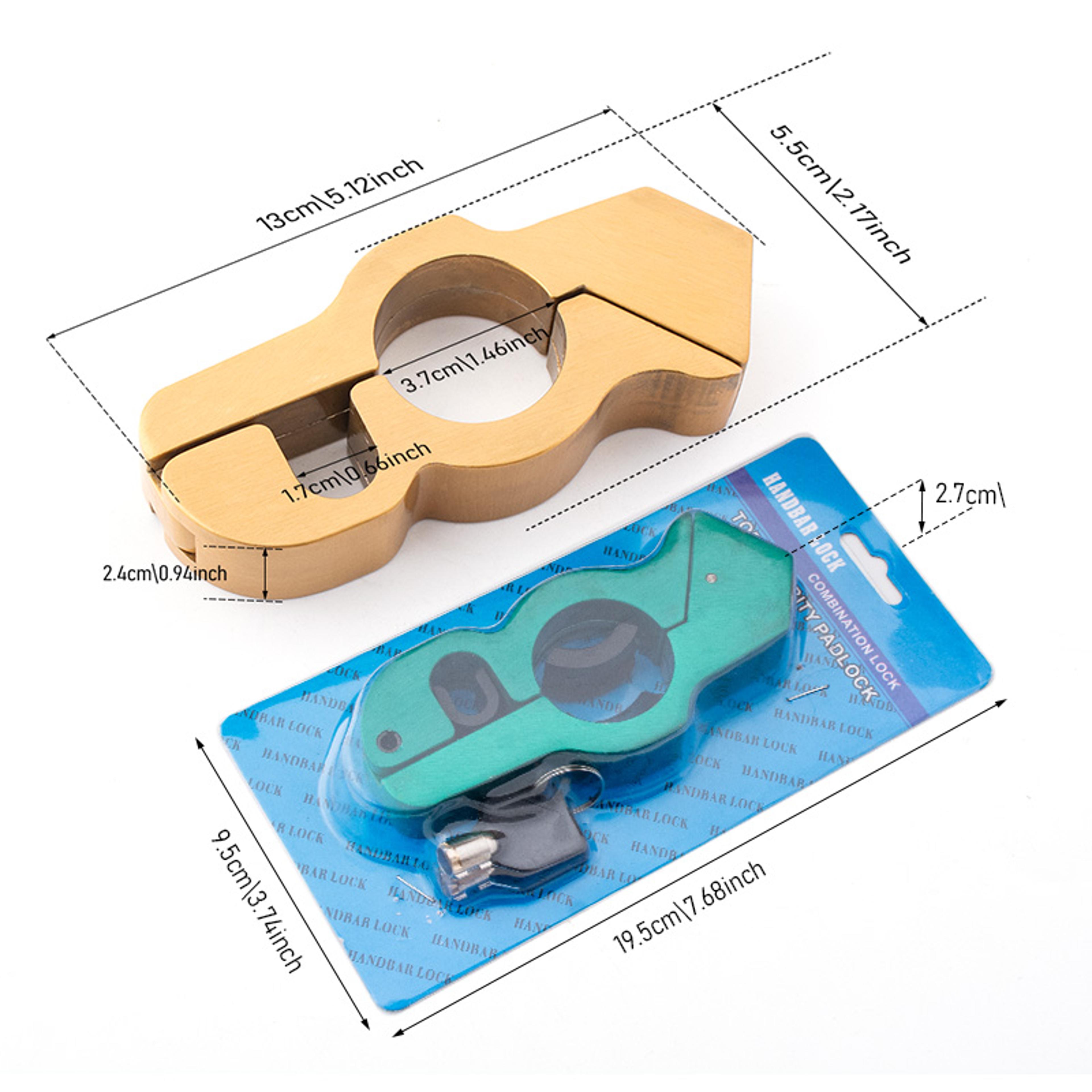 HeavyDuty Aluminum Alloy Motorcycle Lock  AntiTheft Handlebar And Brake Protection For Electric Bik 1
